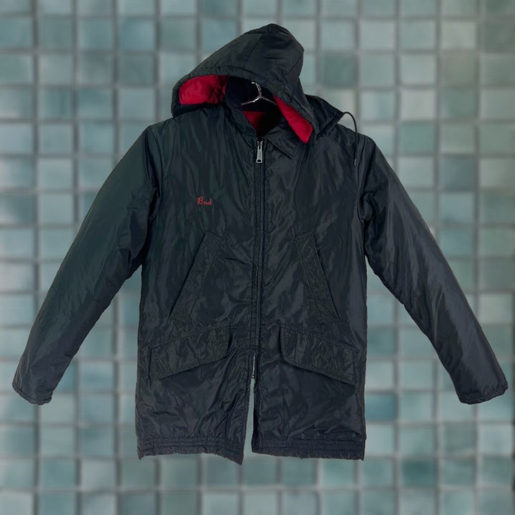 Lee VINTAGE Lee Storm Rider Parka Jacket Mens L Black Detachable Hood USA Made Size US L / EU 52-54 / 3 - 1 Thumbnail