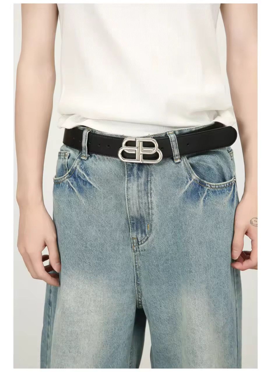 Japanese Brand Street distressed wide-leg loose straight ripped jeans Size US 33 - 5 Thumbnail
