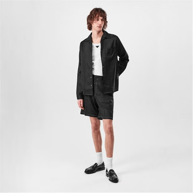Prada Linen Shorts Size US 36 / EU 52 - 5 Thumbnail