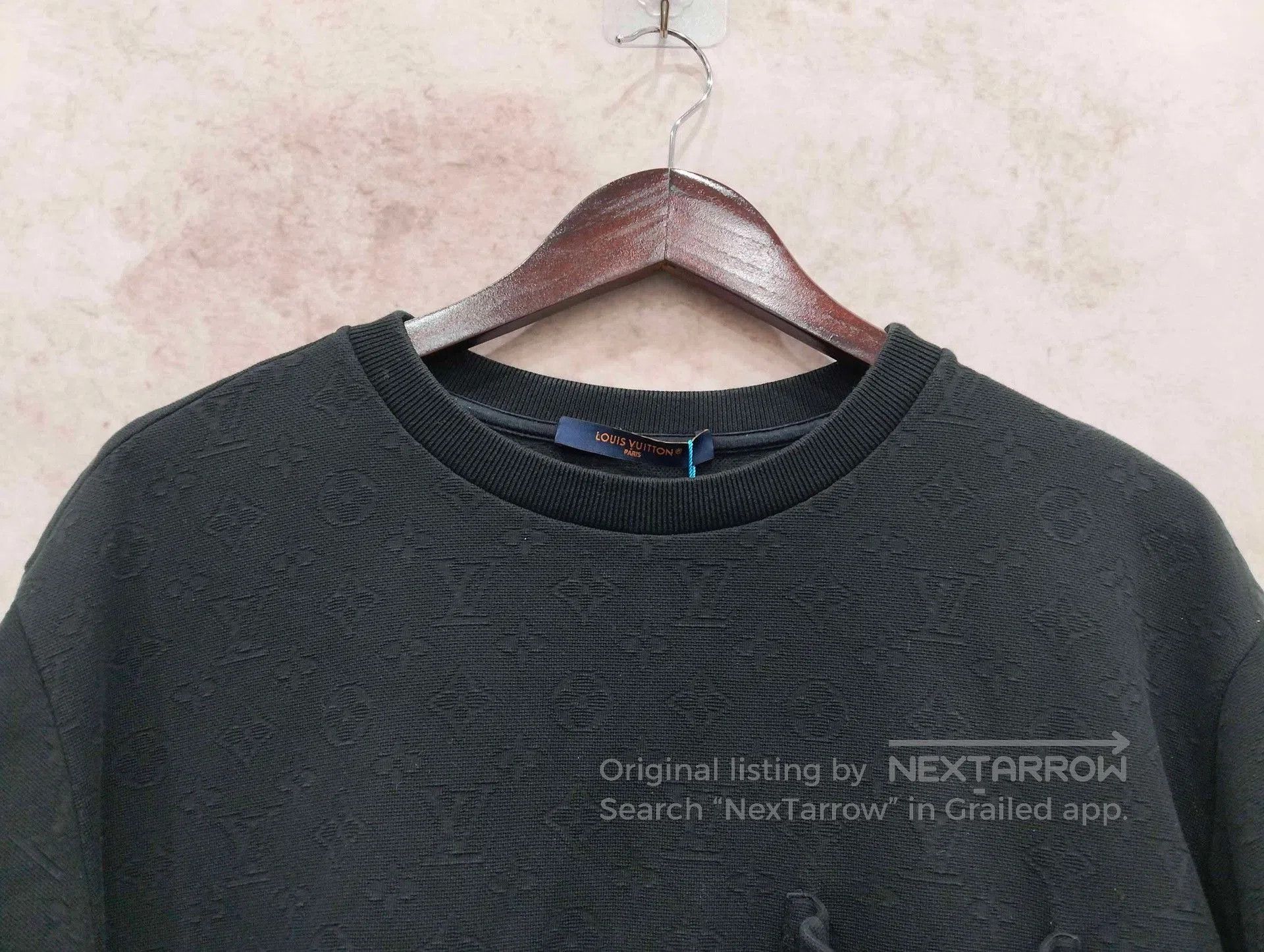 Louis Vuitton LV Black Dark Monogram 3D Pocket T-Shirt. Size US L / EU 52-54 / 3 - 3 Thumbnail