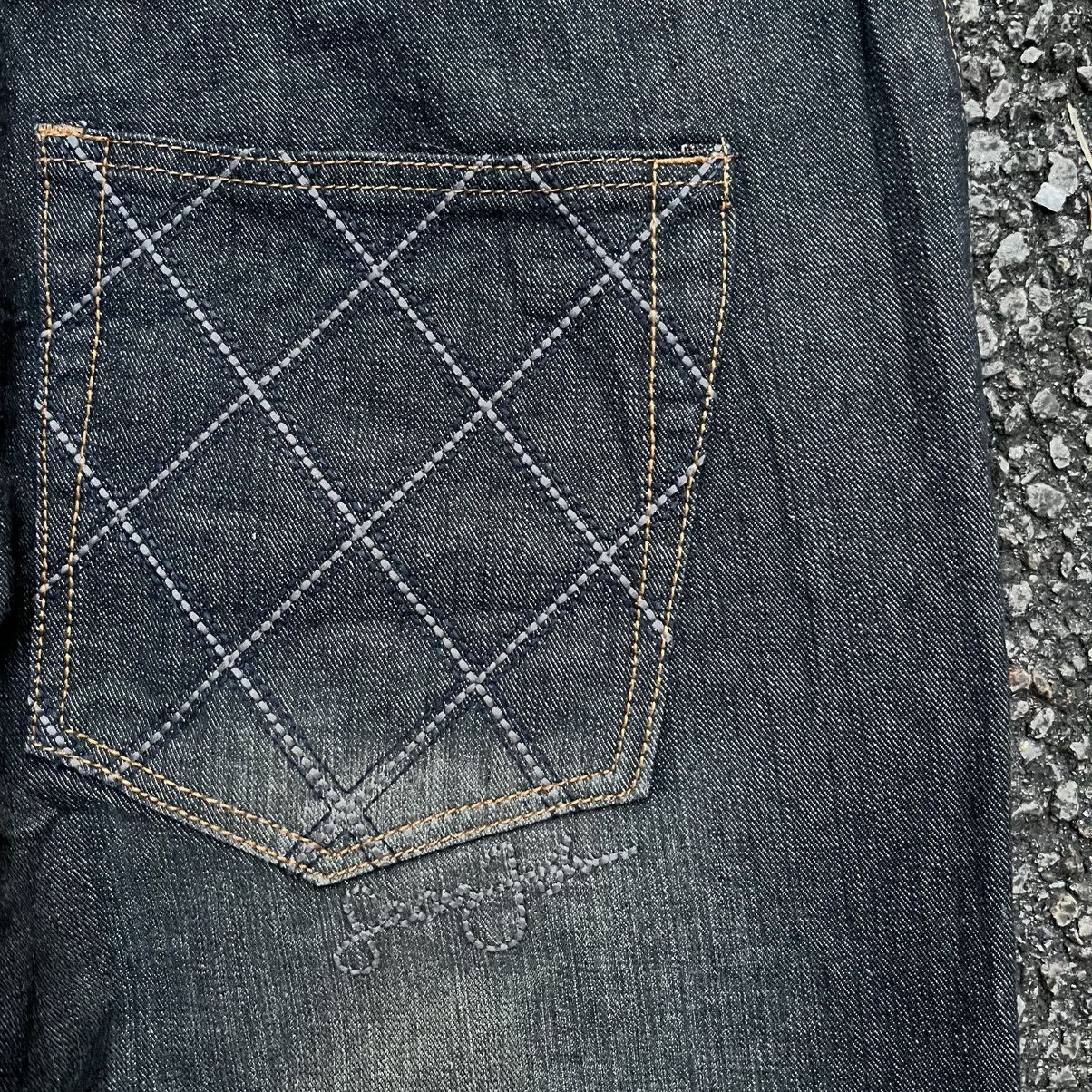 Sean John Y2K Vintage Sean John Embroidery Jeans Faded Black Denim Size US 40 / EU 56 - 13 Thumbnail