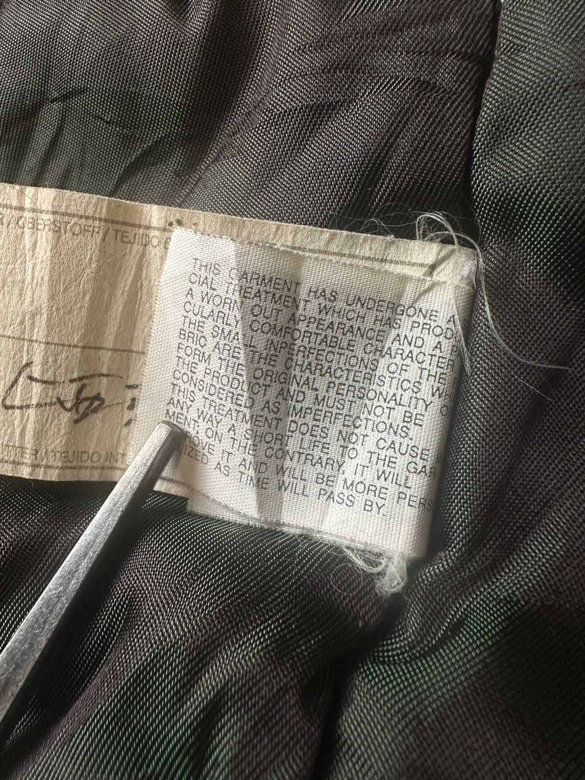 Emporio Armani 90s Iridescent Felt Logo Bomber Size US L / EU 52-54 / 3 - 7 Thumbnail