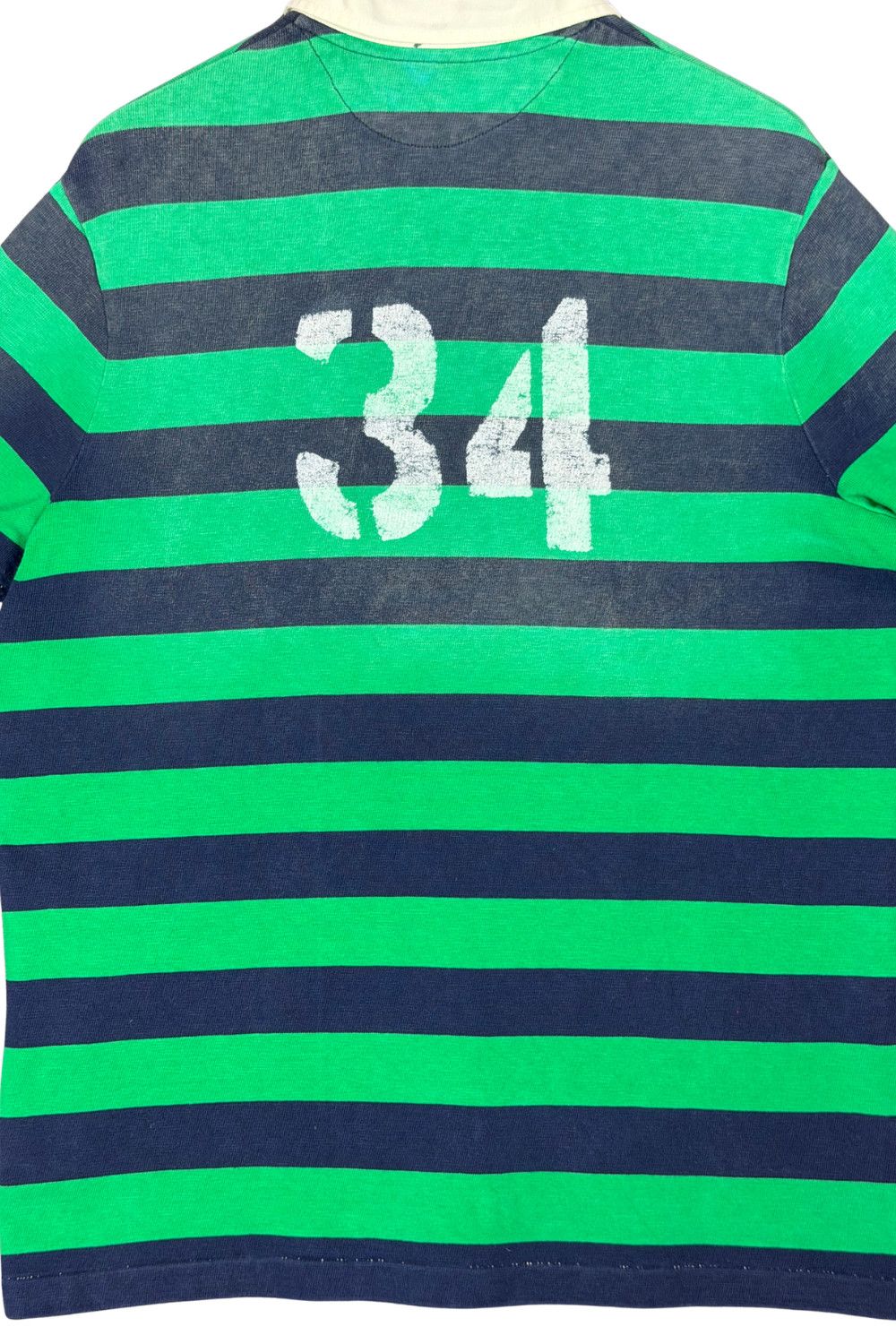 Polo Ralph Lauren Polo RL Vintage Fade Rugby Polo RL Guide 34 Stripe XL Size US XL / EU 56 / 4 - 14 Thumbnail