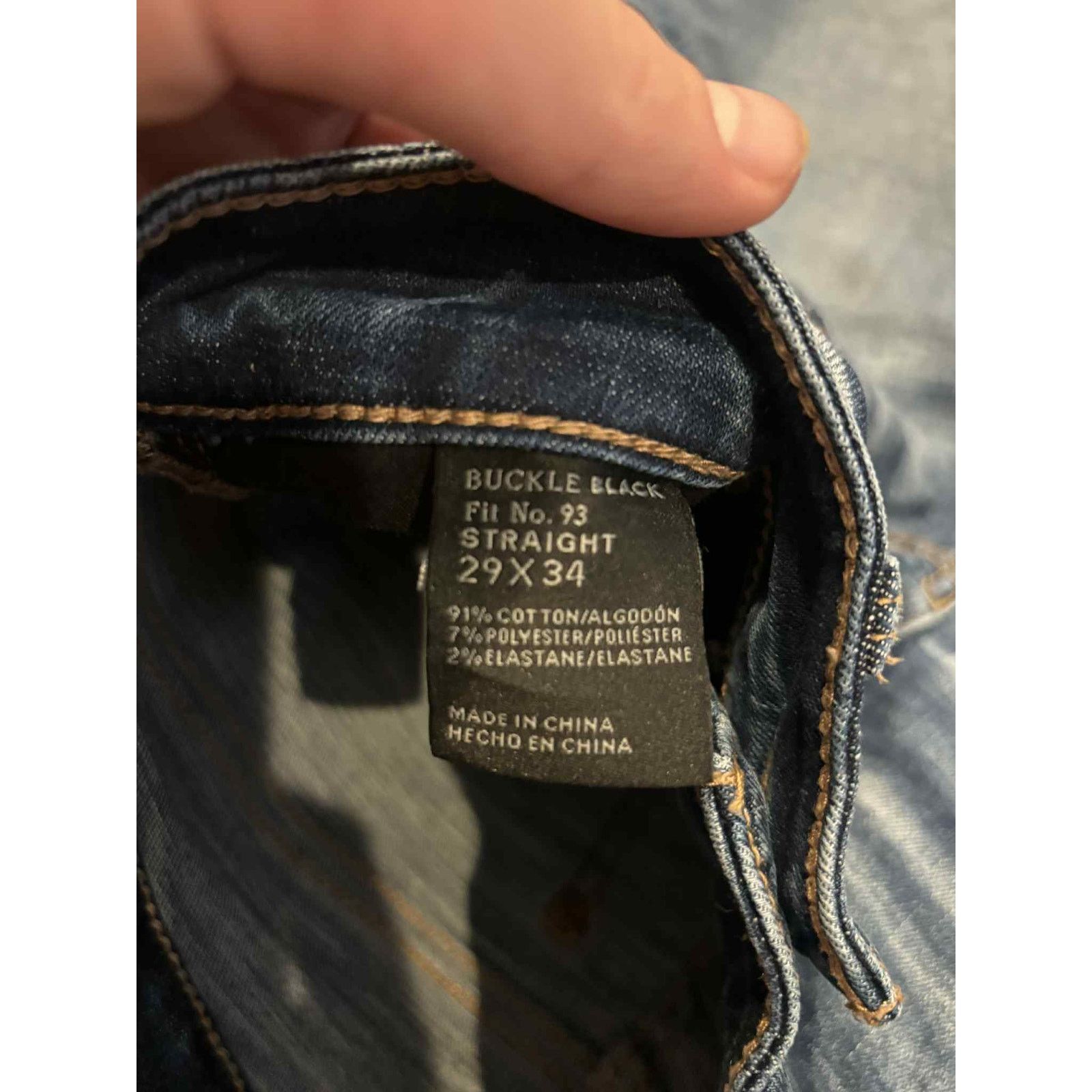 Buckle Black Buckle Black Denim Straight Leg Jeans Blue Men's 29 x 34 Size 30" / US 8 / IT 44 - 2 Thumbnail