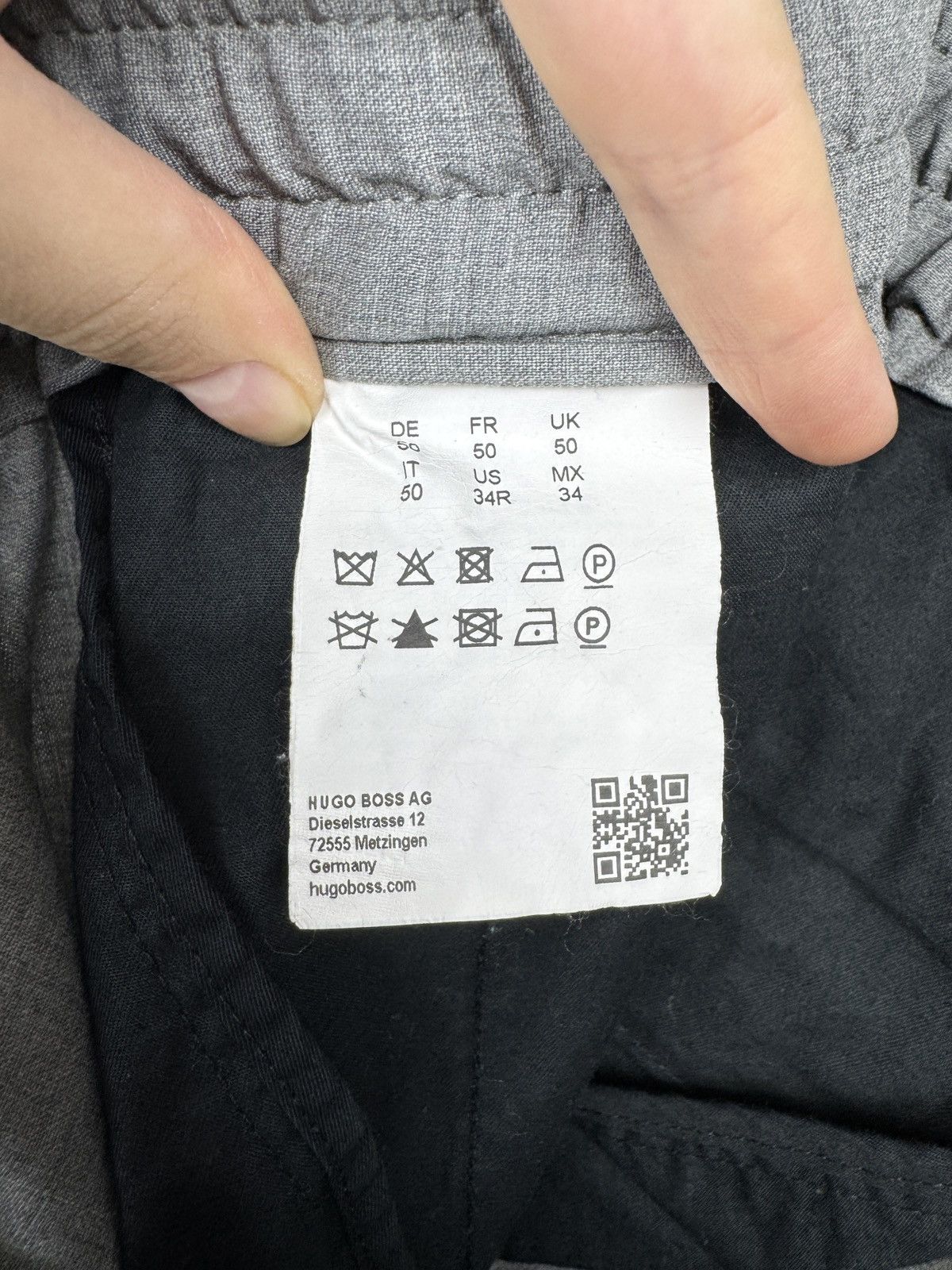 Hugo Boss HUGO BOSS PERFORMANCE Gray HOWARD Slim Fit Flat Front Pants Size US 34 / EU 50 - 10 Thumbnail