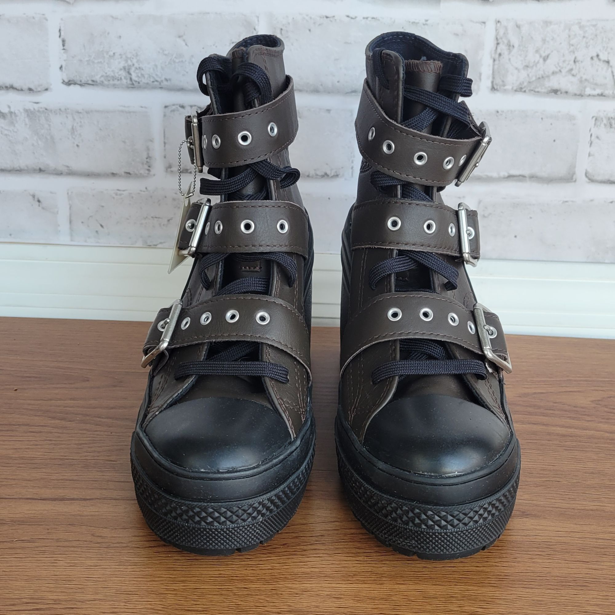 Converse ⭐Converse Chuck 70 De Luxe Heel Leather Buckles Sz 8.5 Men's Size US 8.5 / EU 41-42 - 3 Thumbnail