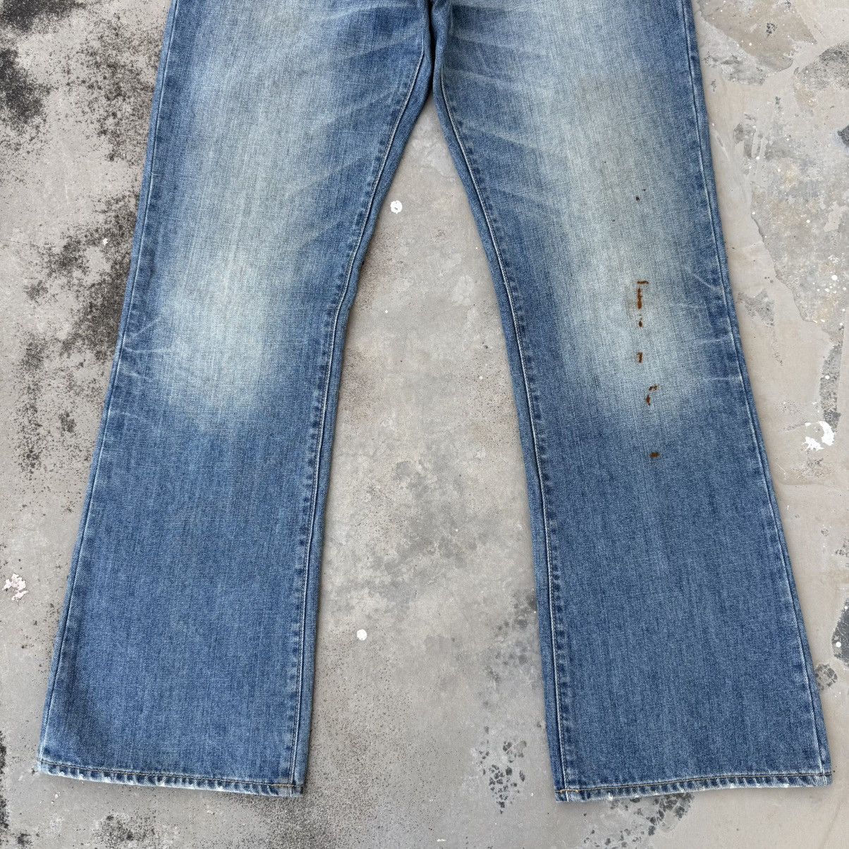 Gap Vintage Gap Flare Bootcut Faded Denim Jean Pants W35x30.5 Size US 35 - 3 Thumbnail