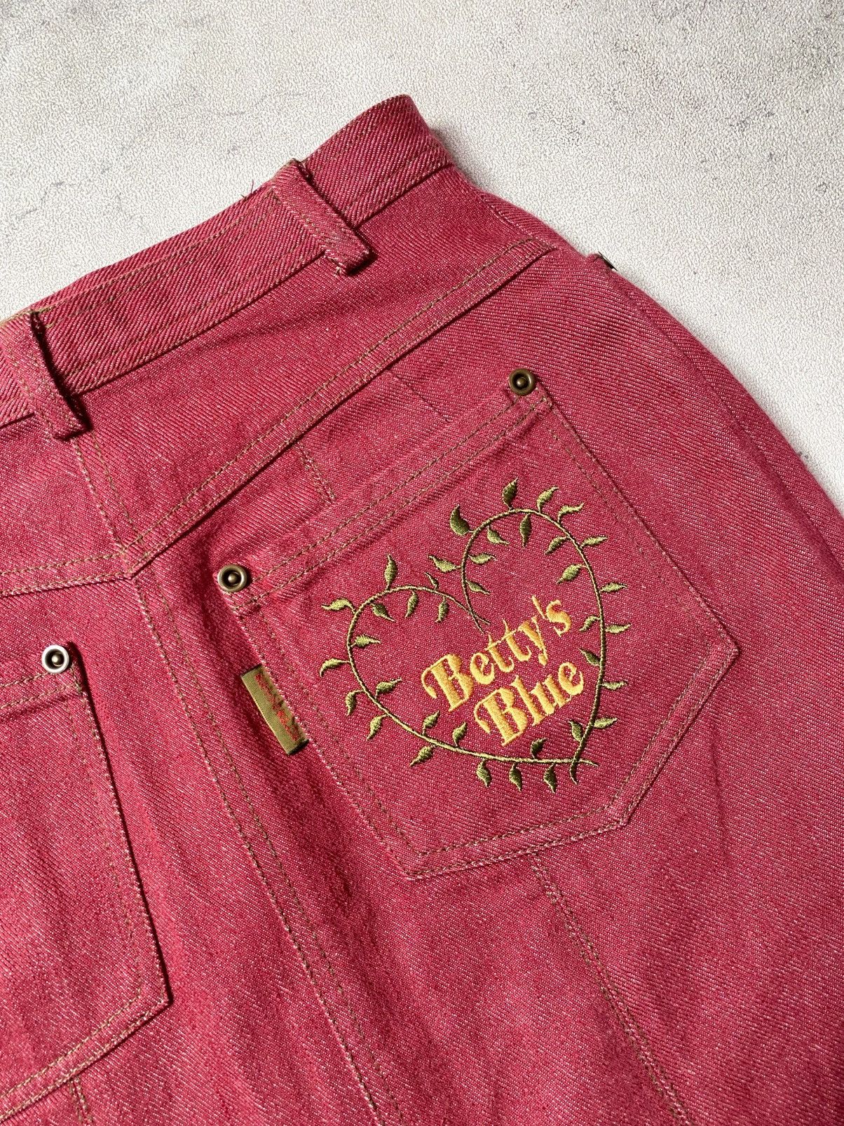 If Six Was Nine Vintage Y2K Betty’s Blue Shinji Abe Burgundy Maxi Skirt Size 28" / US 6 / IT 42 - 12 Thumbnail