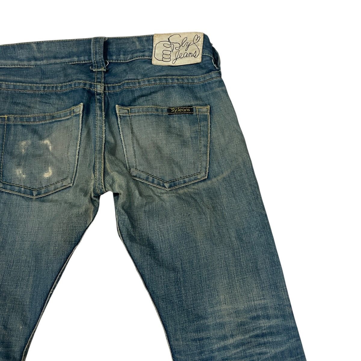 Japanese Brand Vintage Sly Distressed Denim Jeans Size 30" / US 8 / IT 44 - 11 Thumbnail