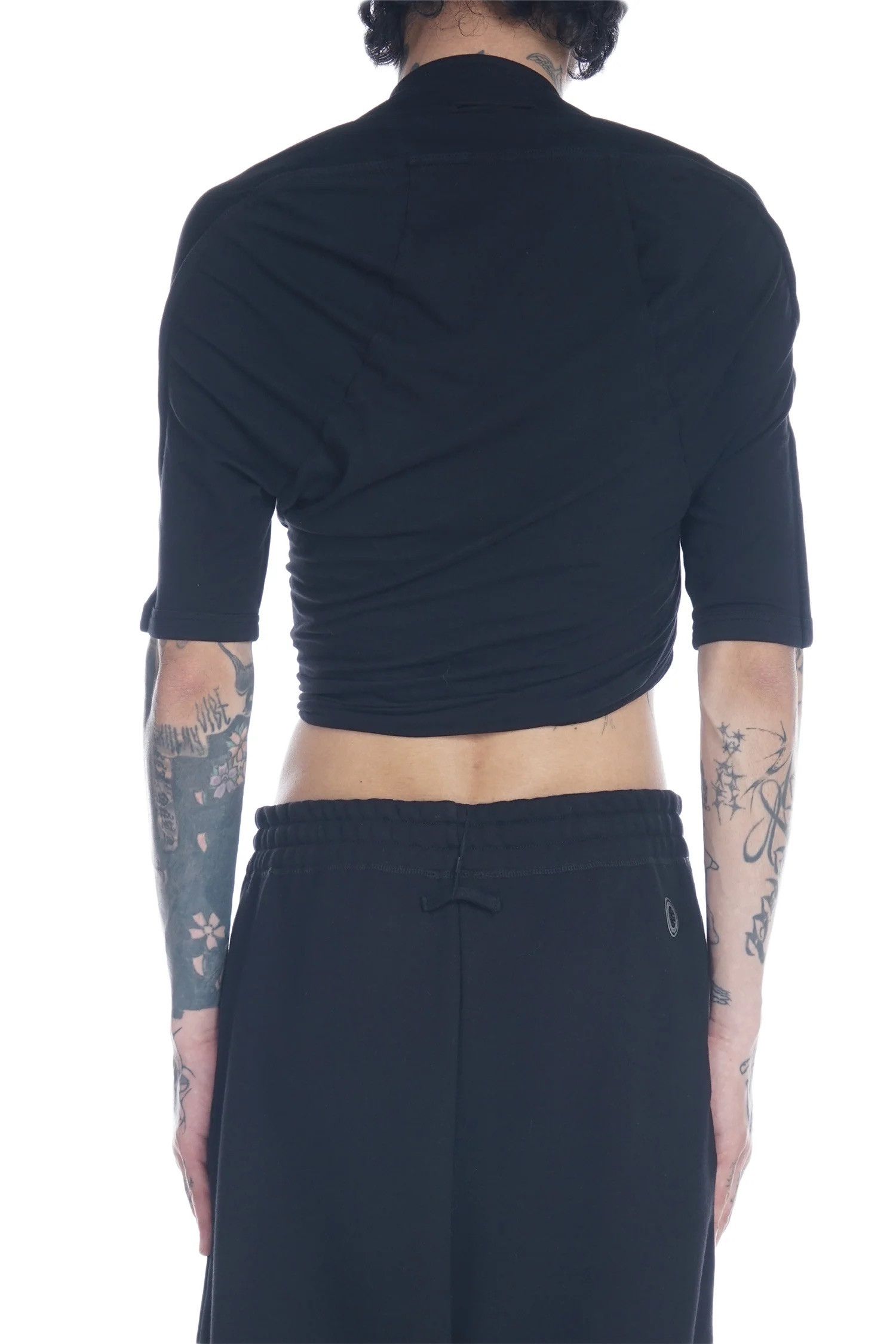 Jean Paul Gaultier Jean Paul Gaultier x Shayne Oliver cropped twisted tshirt Size US L / EU 52-54 / 3 - 3 Thumbnail