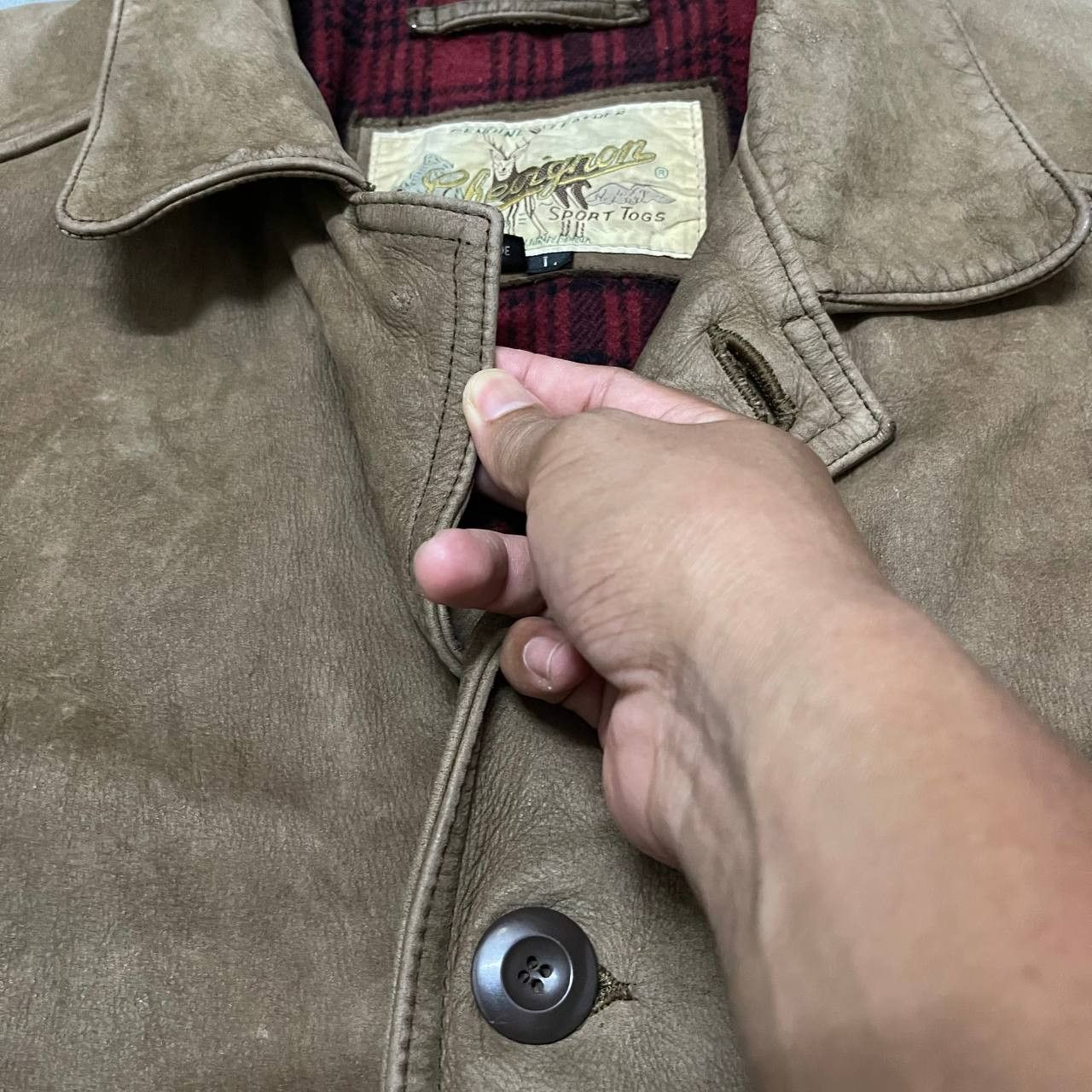 Chevignon Vintage Chevignon Genuine Leather Jacket Size US L / EU 52-54 / 3 - 6 Thumbnail