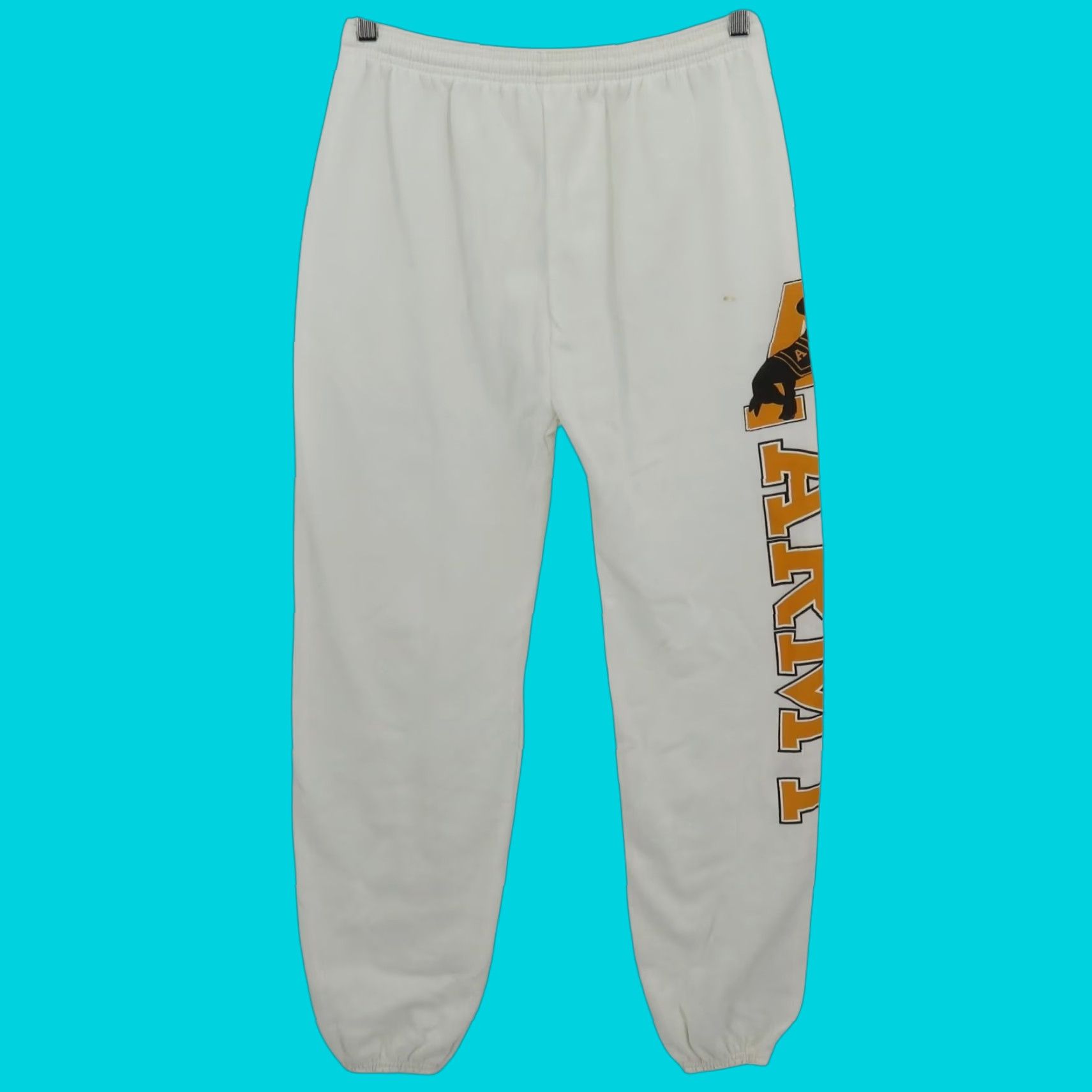 Spell VTG Army Black Knights Men Large White Jogger Sweatpants Size US 33 - 1 Thumbnail
