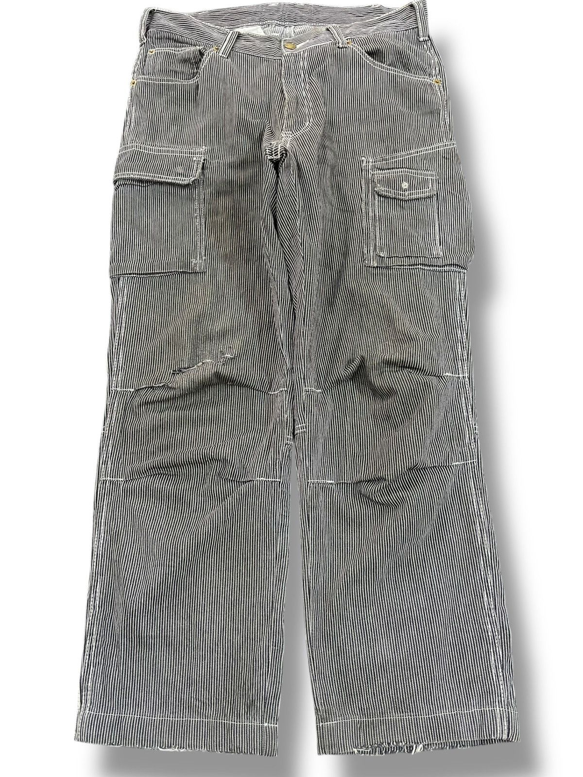 Japanese Brand Vintage Dogman Hickory Baggy Cargo Denim Size US 32 / EU 48 - 1 Thumbnail