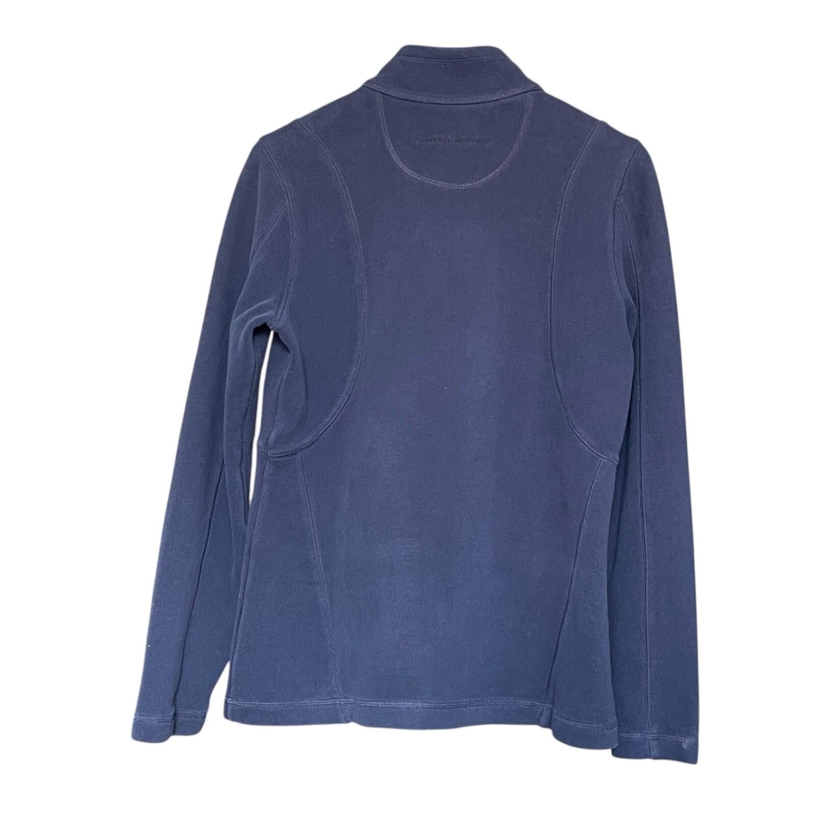 Tommy Bahama Tommy Bahama Womens M Navy 1/4 Zip Pullover Top Size M / US 6-8 / IT 42-44 - 2 Thumbnail