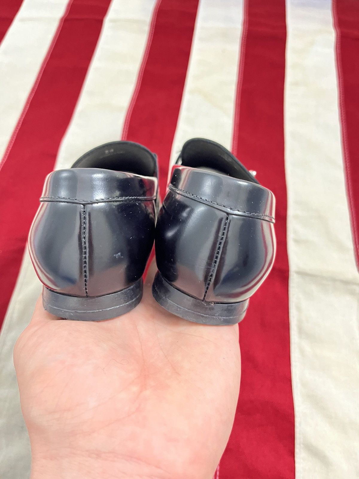 Tod's TOD'S Black Leather Backless Loafers Silver Hardware Size 38 Size US 7 / IT 37 - 7 Thumbnail