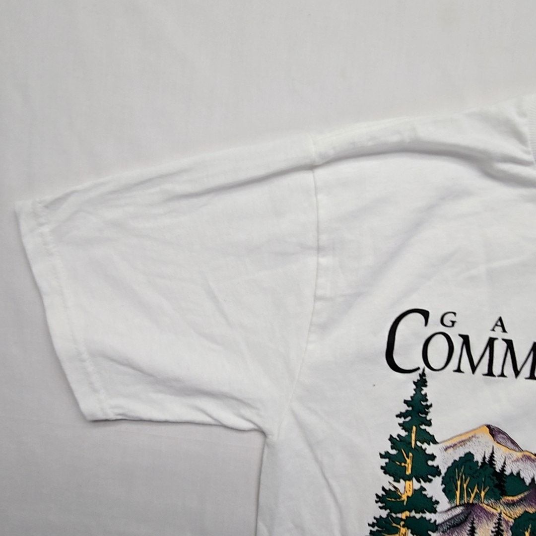 Jerzees Vintage Gallatin Community Clinic Small Bike Ride White Tee Size US S / EU 44-46 / 1 - 3 Thumbnail