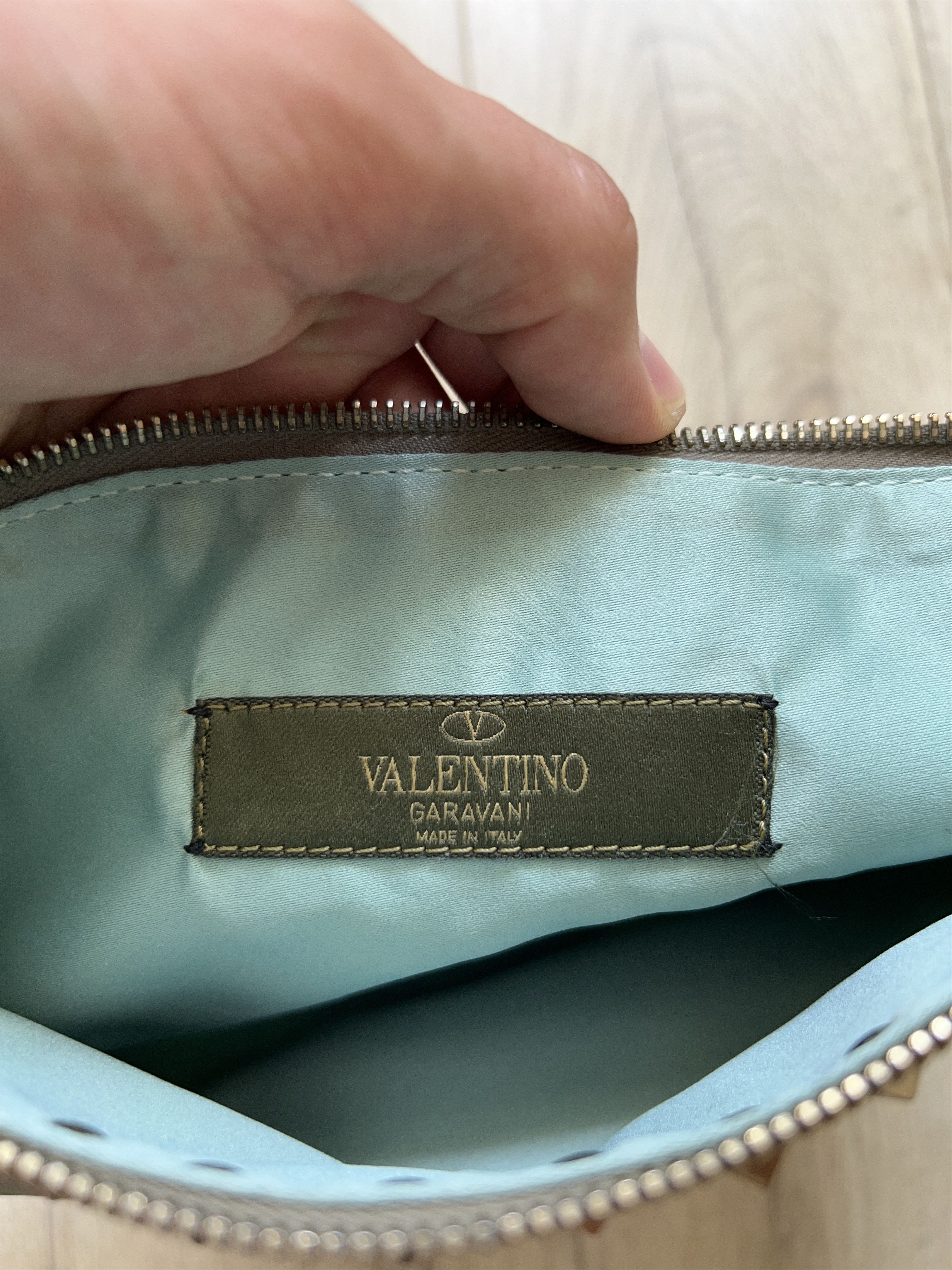Designer × Valentino Rockstud Camo Clutch Zip Bag Pouch Nylon Size ONE SIZE - 6 Thumbnail