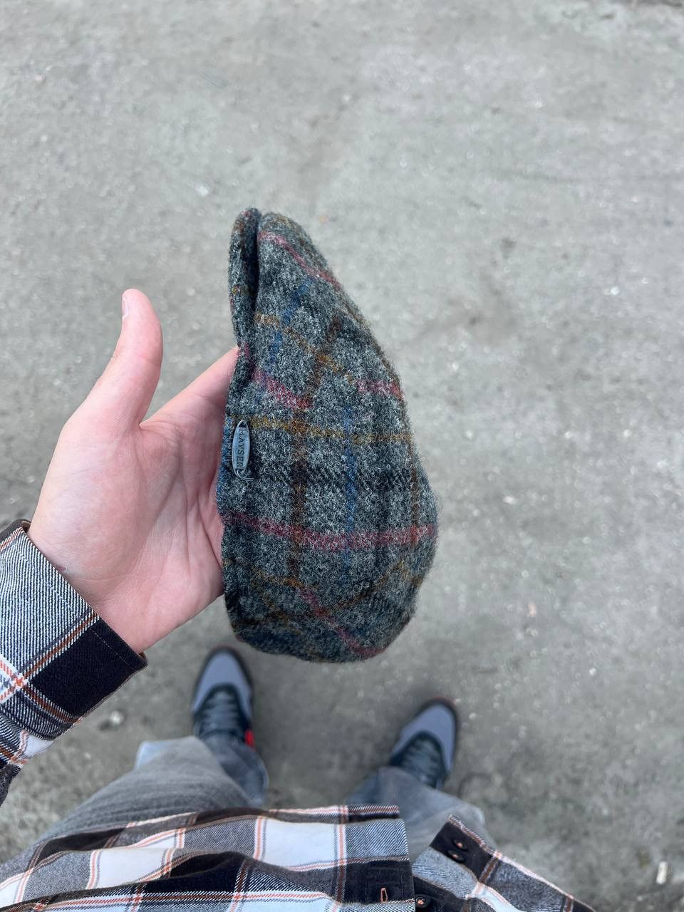Harris Tweed × Vintage VERY RARE HARRIS TWEED CLASSIC ENGLAND STYLE CAP CASUAL 90s Size ONE SIZE - 3 Thumbnail