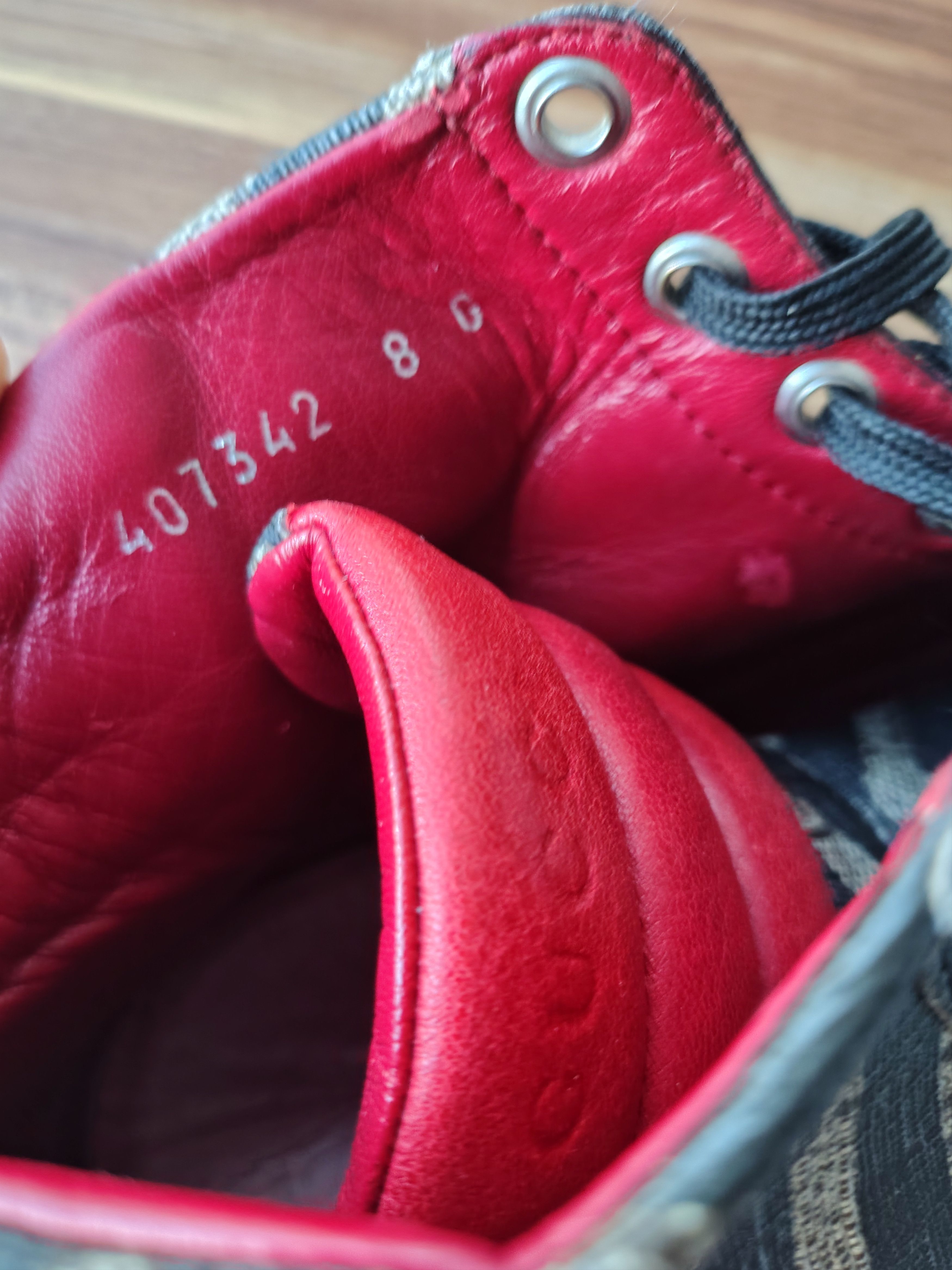 Gucci Gucci High Top Sneakers GG Pattern Red Interior Size US 8 / EU 41 - 6 Thumbnail