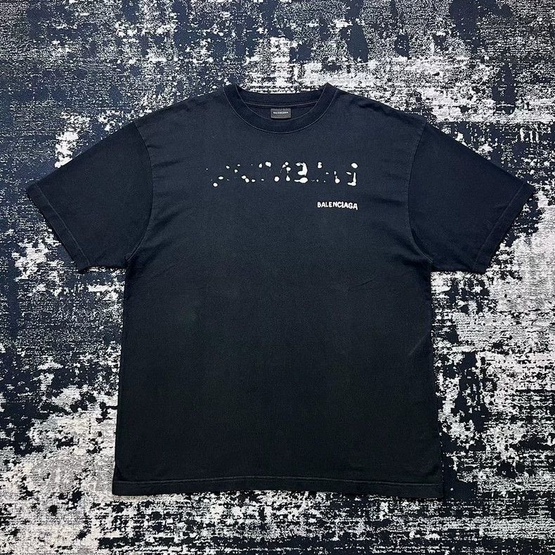 Balenciaga Balenciaga Blurred graffiti letter logo short sleeve Size US M / EU 48-50 / 2 - 1 Thumbnail