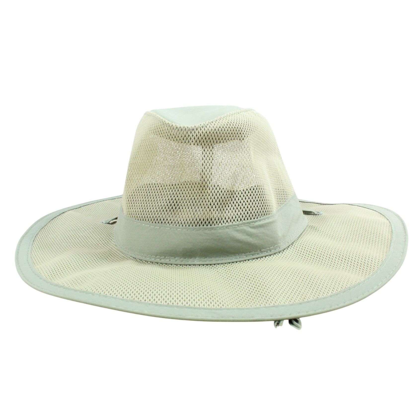Other Dorfman Pacific Mesh Khaki Wide Brim Safari Hat Size ONE SIZE - 1 Thumbnail