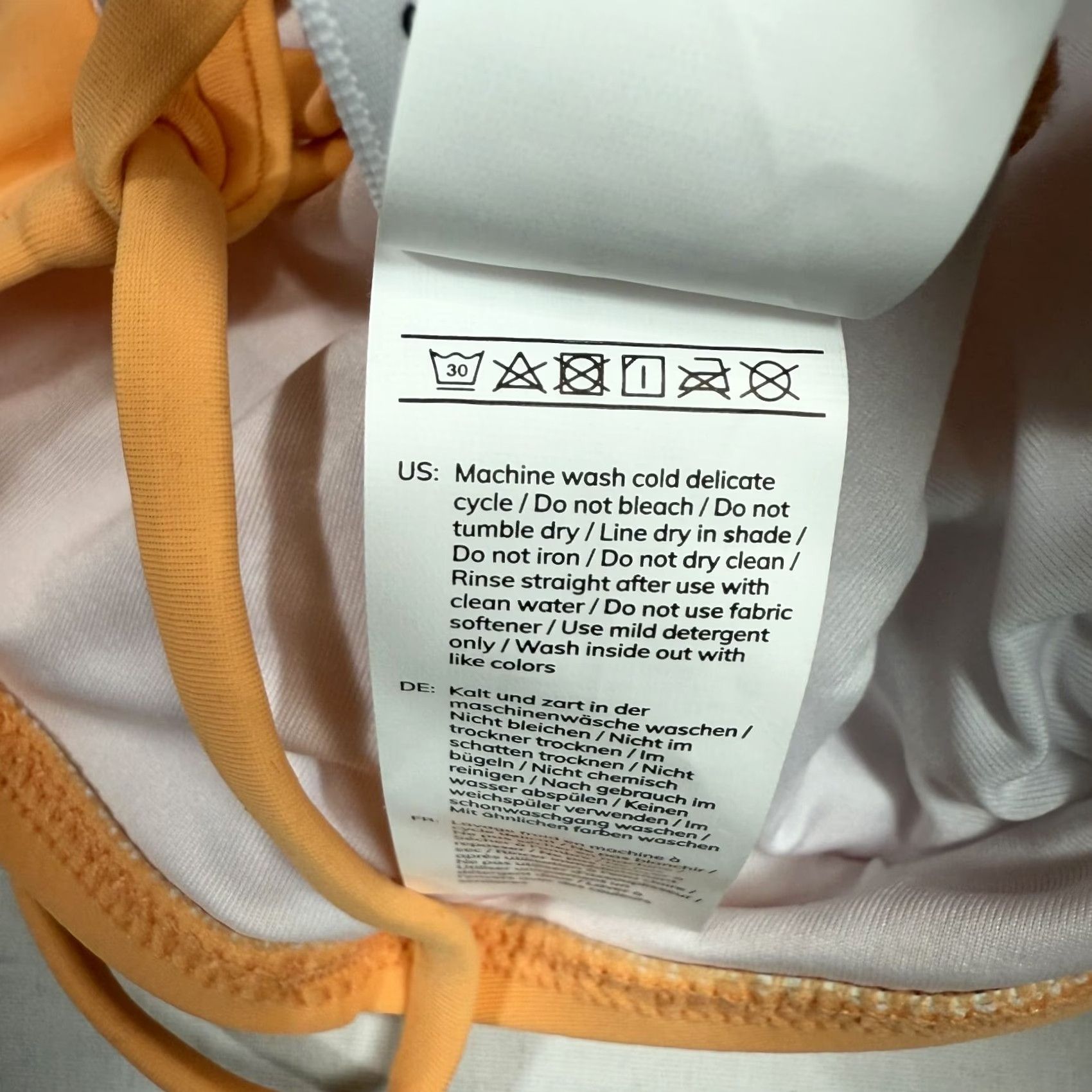 Vintage Cupshe Orange Bralette Swim Top Padded Wrap Front Lace Up Back M NWT User Adult Womens Neckline Swimsuit Top Size M / US 6-8 / IT 42-44 - 5 Thumbnail