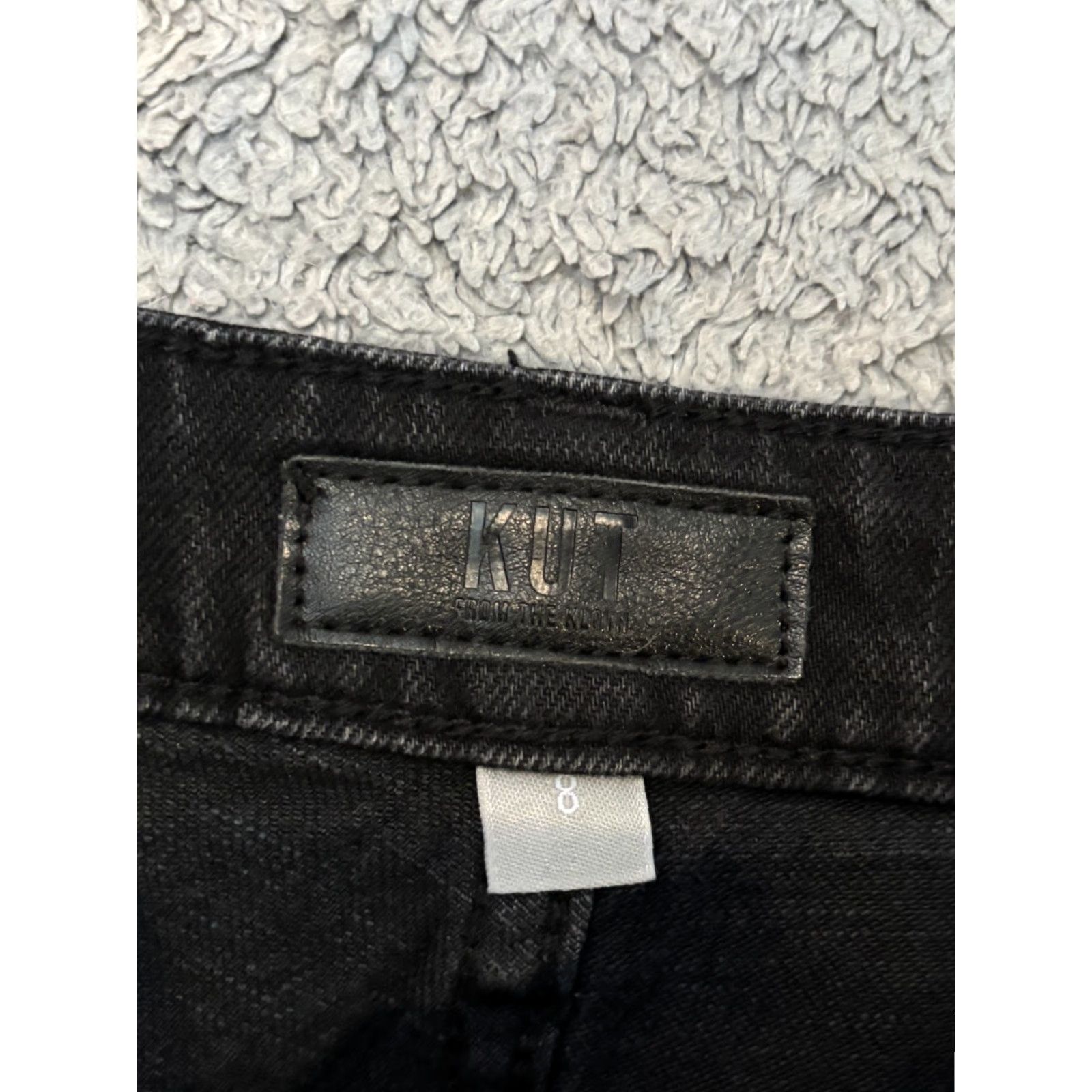 Vintage KUT from the Kloth Jeans Women 8 Sienna Wide Leg High Rise Black Denim Size 30" / US 8 / IT 44 - 2 Thumbnail