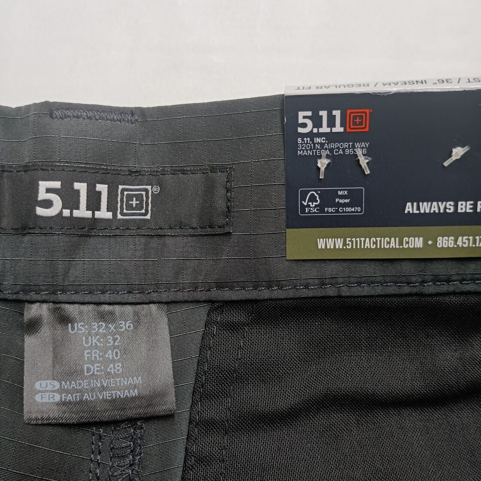 5.11 5.11 Tactical Pants 32x36 Fast Tac Urban Pant Gray Regular Size US 32 / EU 48 - 5 Thumbnail