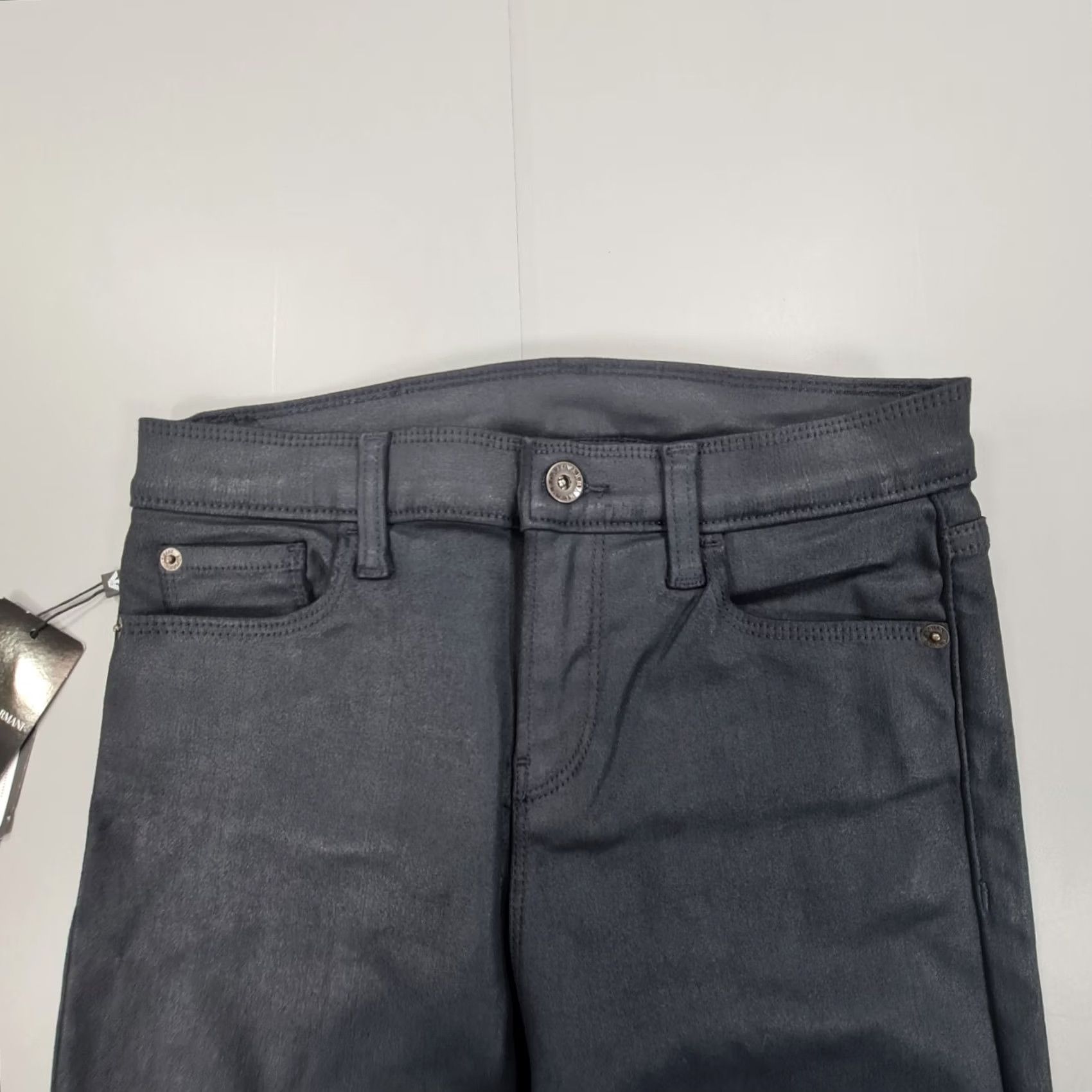 Armani Emporio Armani Jeans Womens Blue W26 L31 Skinny Fit High Rise Stretch Denim Size 26" / US 2 / IT 38 - 2 Thumbnail