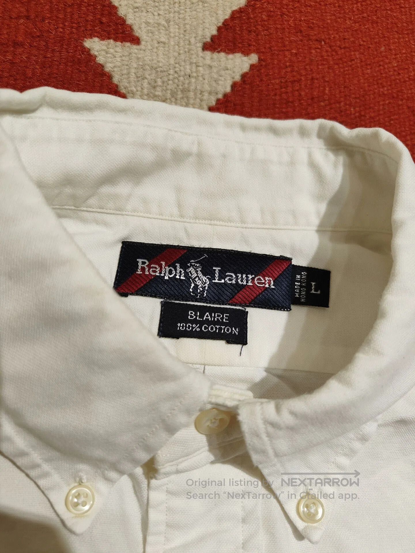 VINNY's Vintage Ralph Lauren Patchwork Shirt. Size US L / EU 52-54 / 3 - 5 Thumbnail
