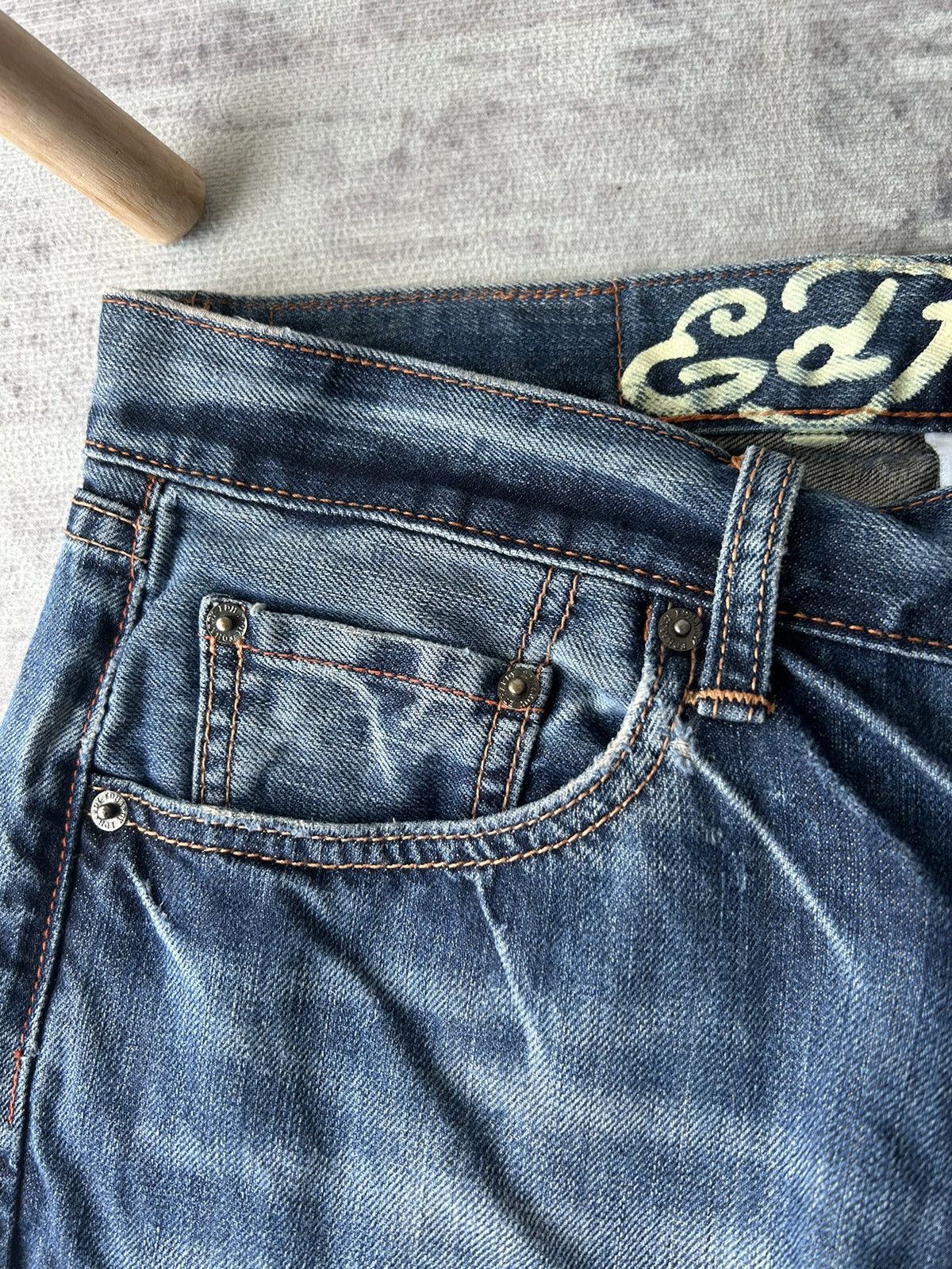 Ed Hardy Embroidery New York Skulls Ed Hardy Denim Size US 33 - 13 Thumbnail