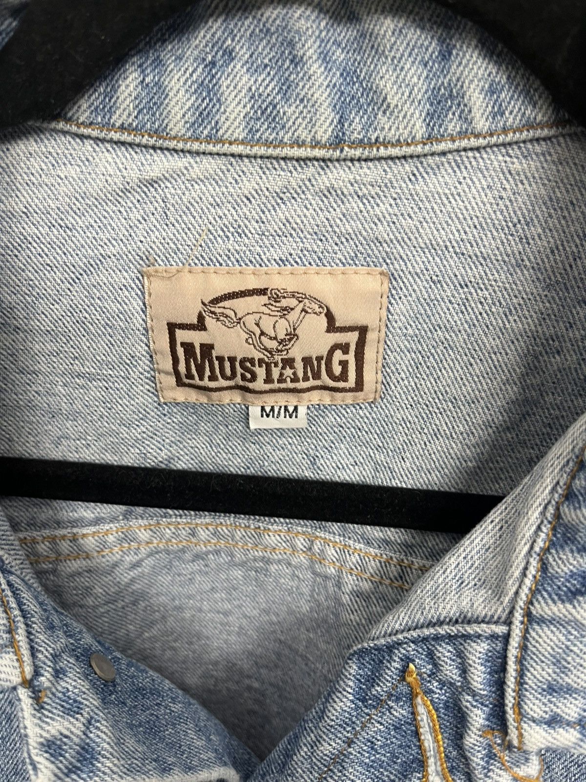 Vintage Vintage mustang branded lee denim jacket Size US M / EU 48-50 / 2 - 2 Thumbnail
