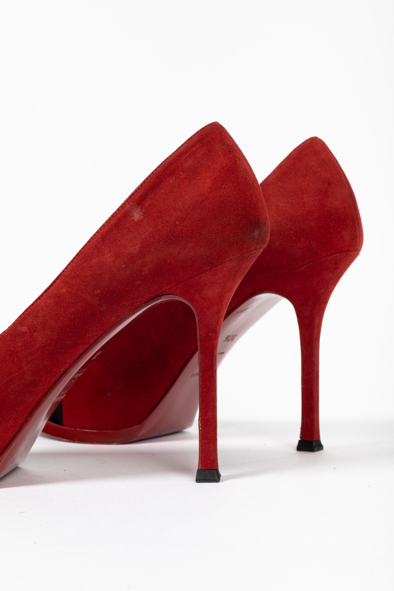 Yves Saint Laurent Yves Saint Laurent Tribtoo 80 Platform Suede & Cap-Toe Pumps Size US 7 / IT 37 - 7 Thumbnail