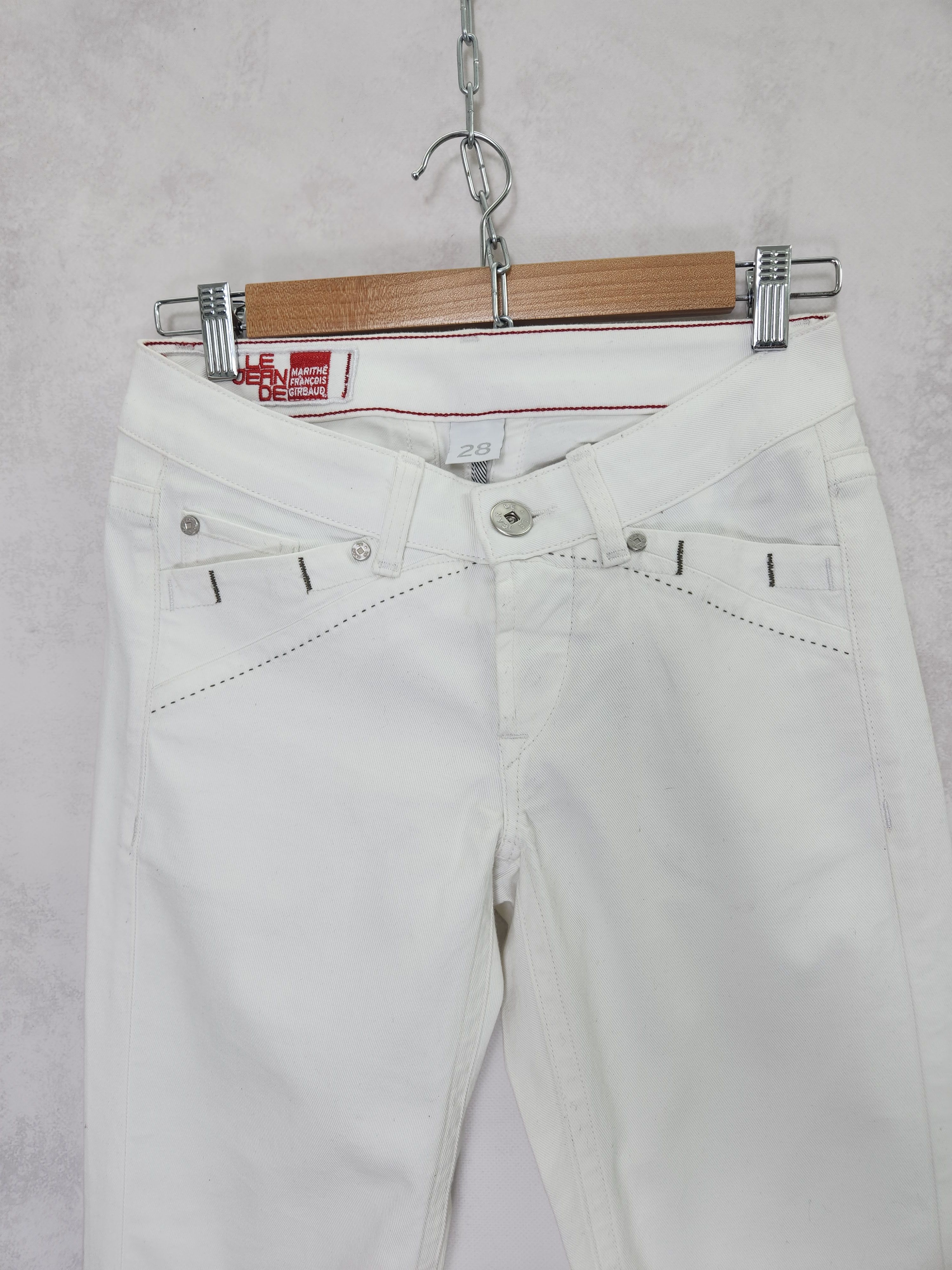 Marithe + Francois Girbaud Marithe francois girbaud x brucket white bull stretch jeans Size 28" / US 6 / IT 42 - 4 Thumbnail