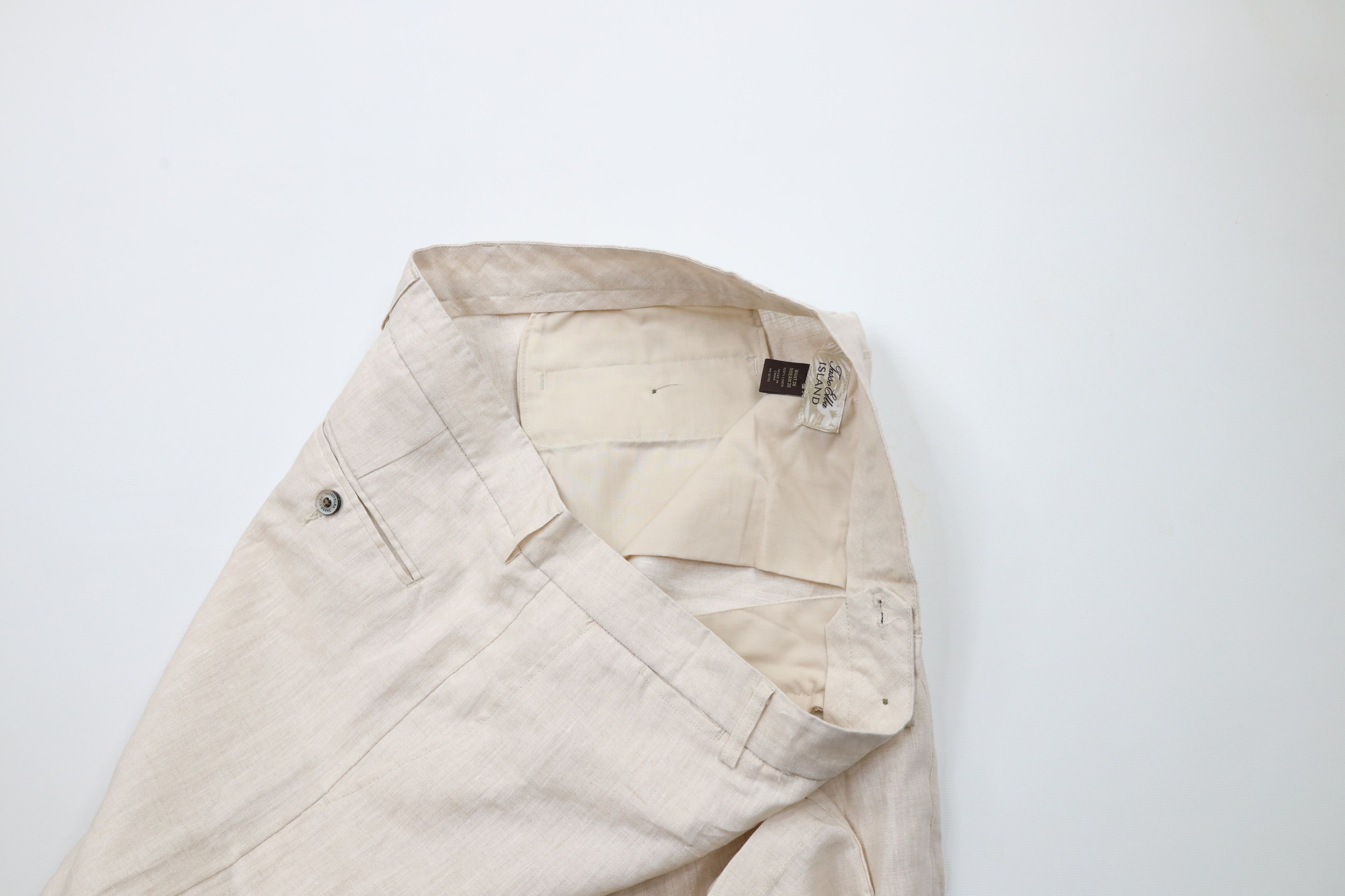 Vintage Vintage 90s Streetwear Linen Blend Harem Beach Pants Beige Size US 36 / EU 52 - 9 Thumbnail