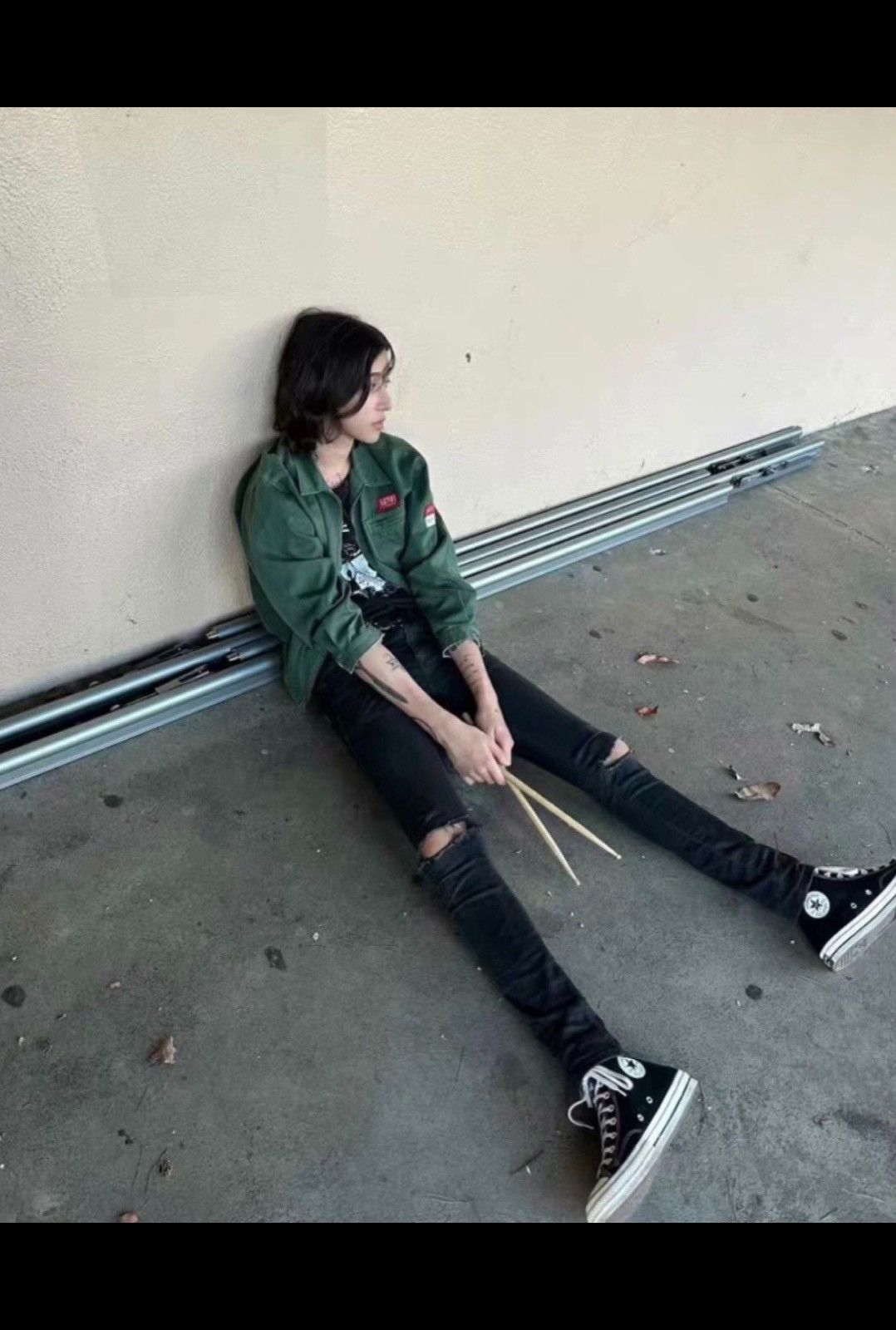 Saint Laurent Paris Saint Laurent SLP 2016SS Double Knee Slashed Jeans Size US 33 - 8 Thumbnail