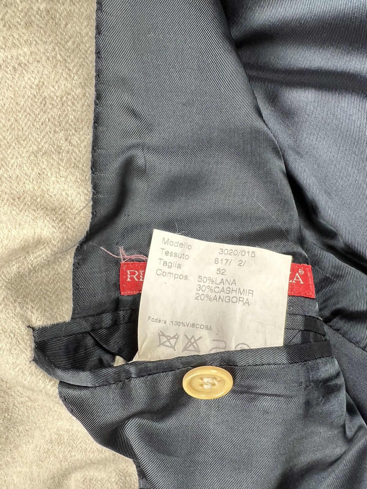 Vintage Riccardo Piacenza Lana Wool Italy Buisness Old Money Blazer Size 52R - 11 Thumbnail