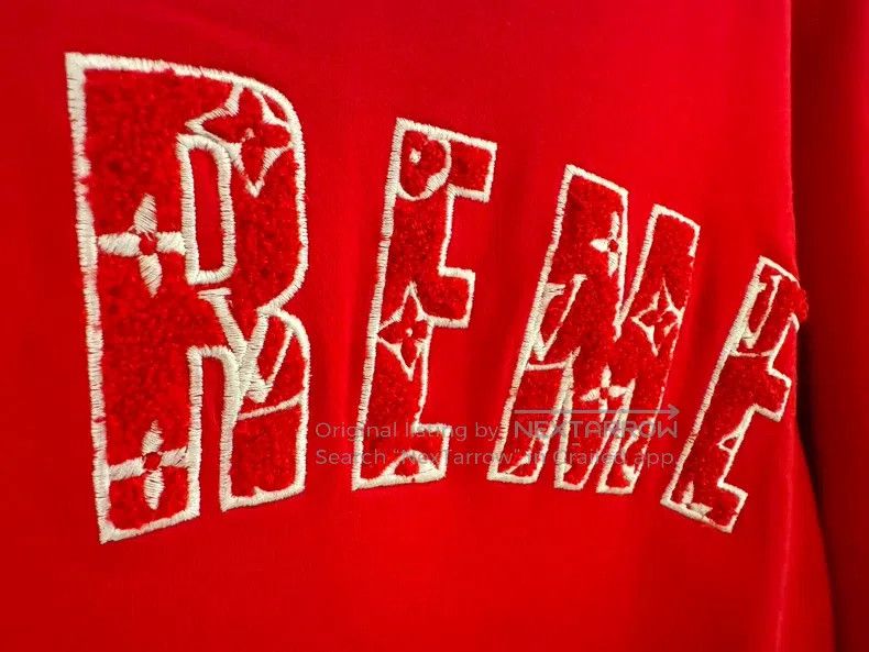 Louis Vuitton Louis Vuitton Supreme limited edition red flocked embroide Size US XS / EU 42 / 0 - 7 Thumbnail