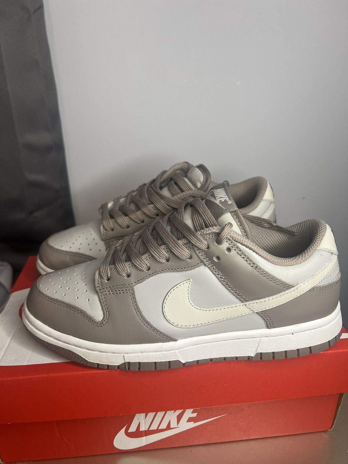 image of Nike Low Dunks Bone/beige Shoes, Women's (Size 7)