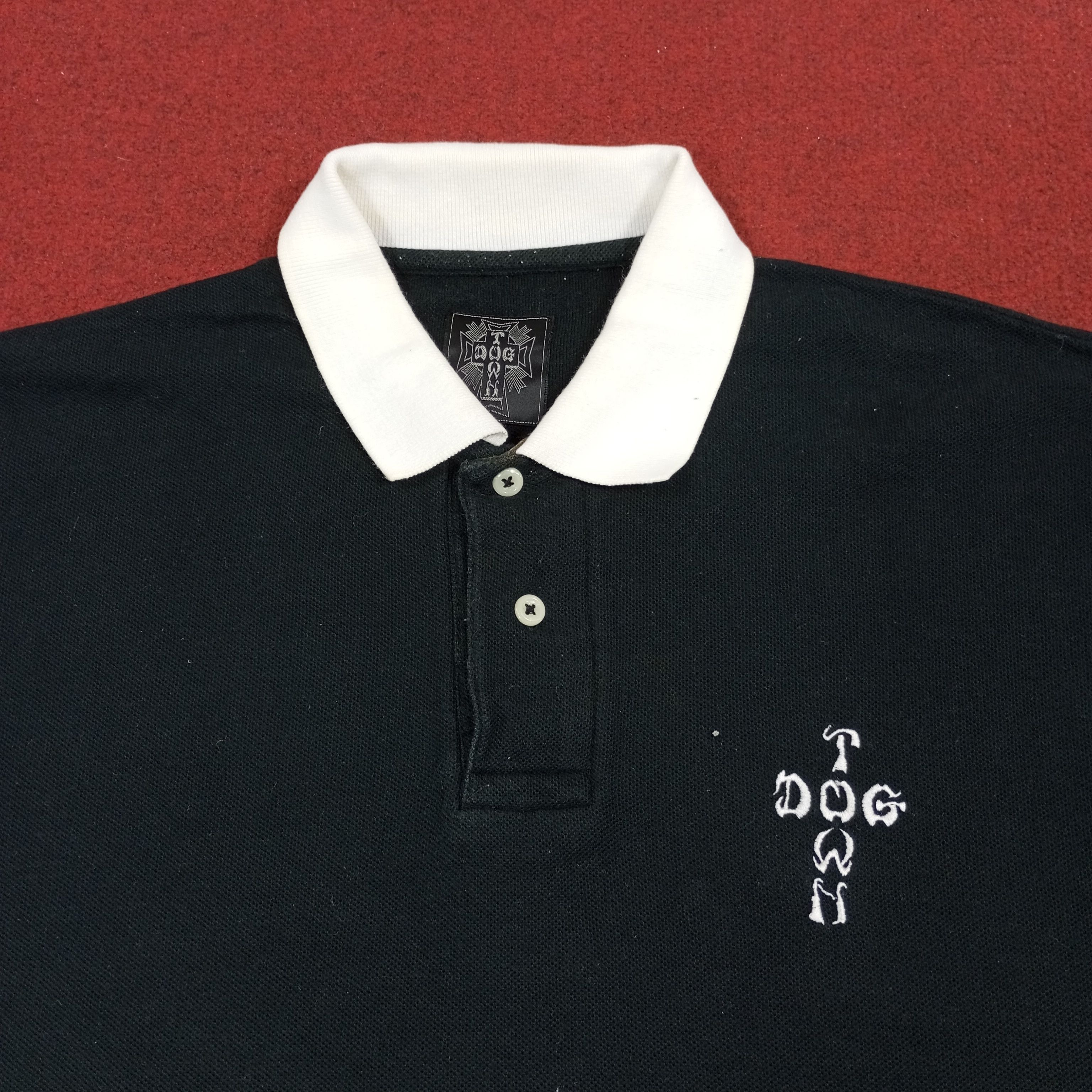 Dogtown × Vintage Dog Town Streetwear Style Spellout Design Polos Size US XL / EU 56 / 4 - 2 Thumbnail