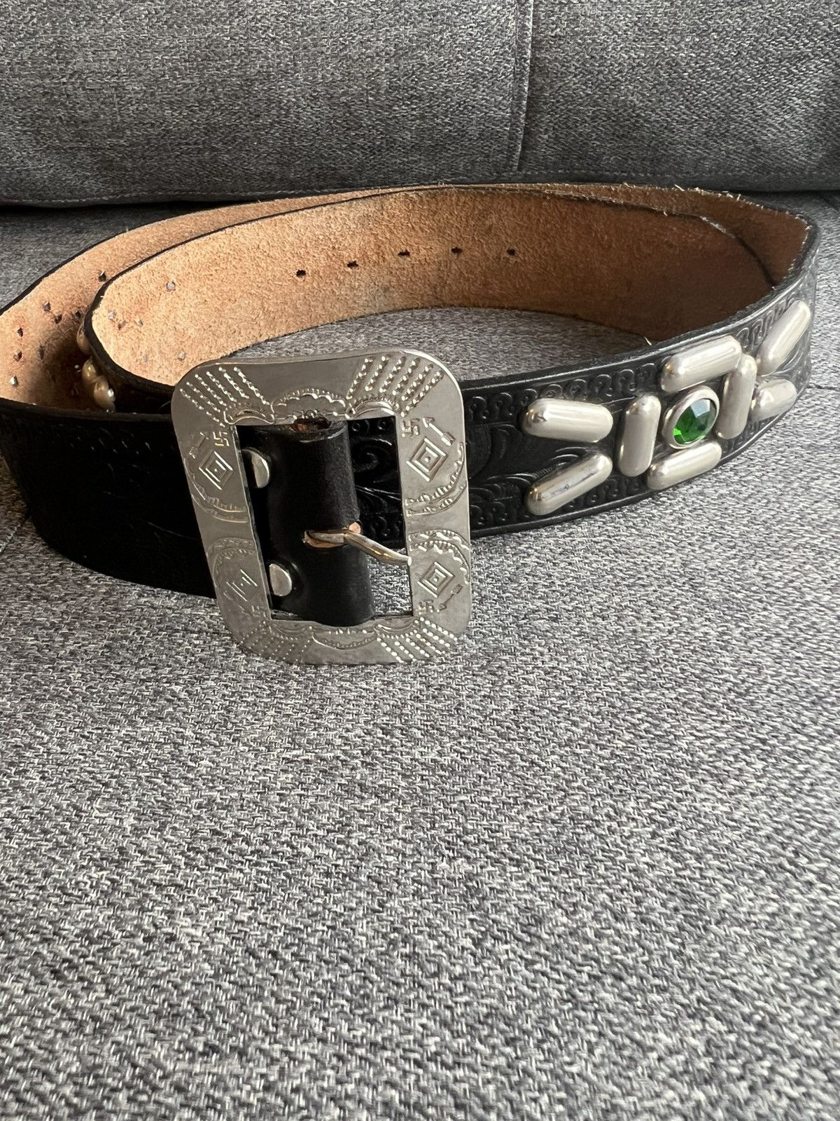 Vintage 1930s CL western bullet belt Size 34 - 3 Thumbnail