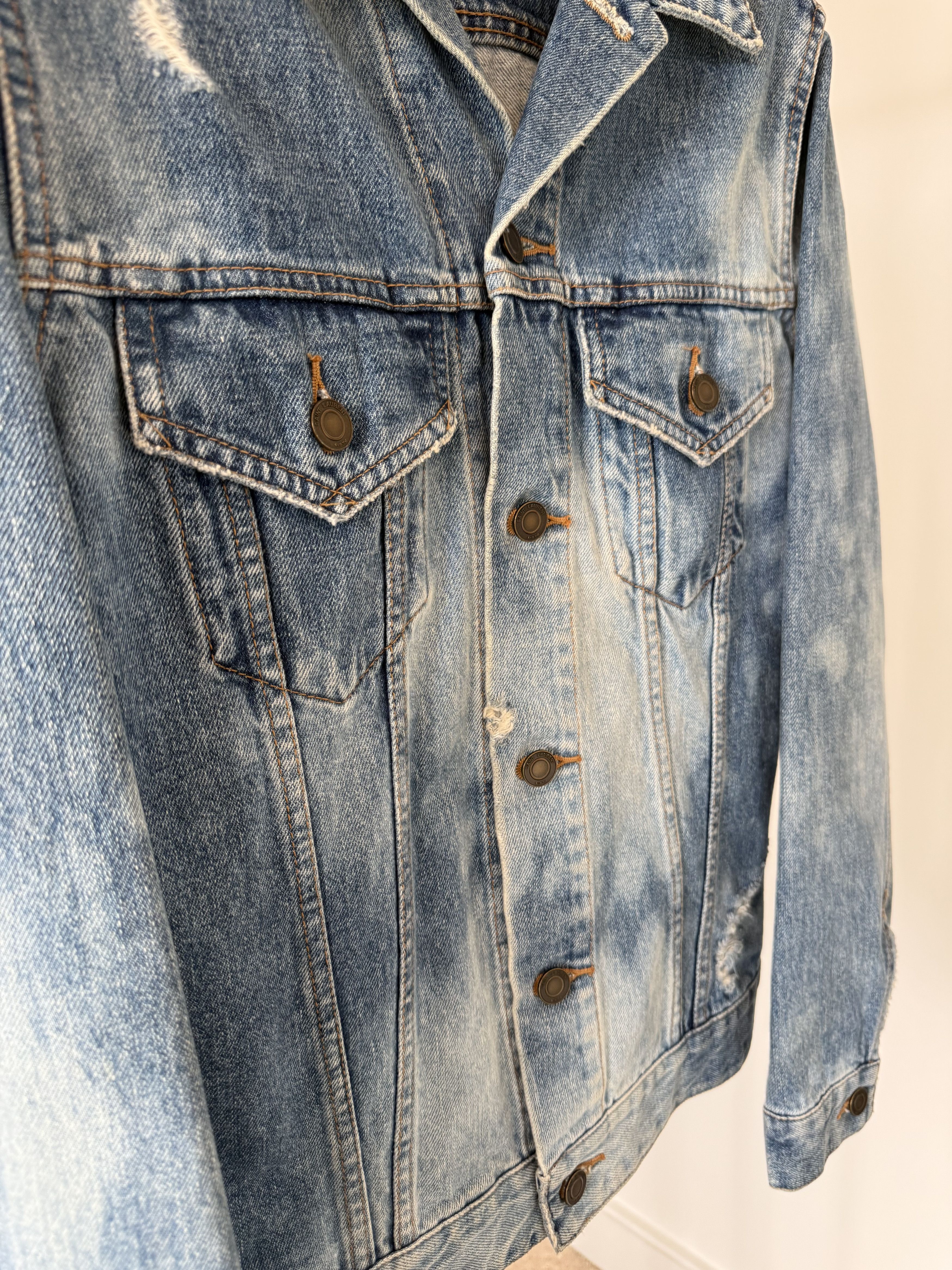 Hedi Slimane × Saint Laurent Paris SS16 Saint Laurent Sweet Dreams Denim Jacket Size US S / EU 44-46 / 1 - 8 Thumbnail