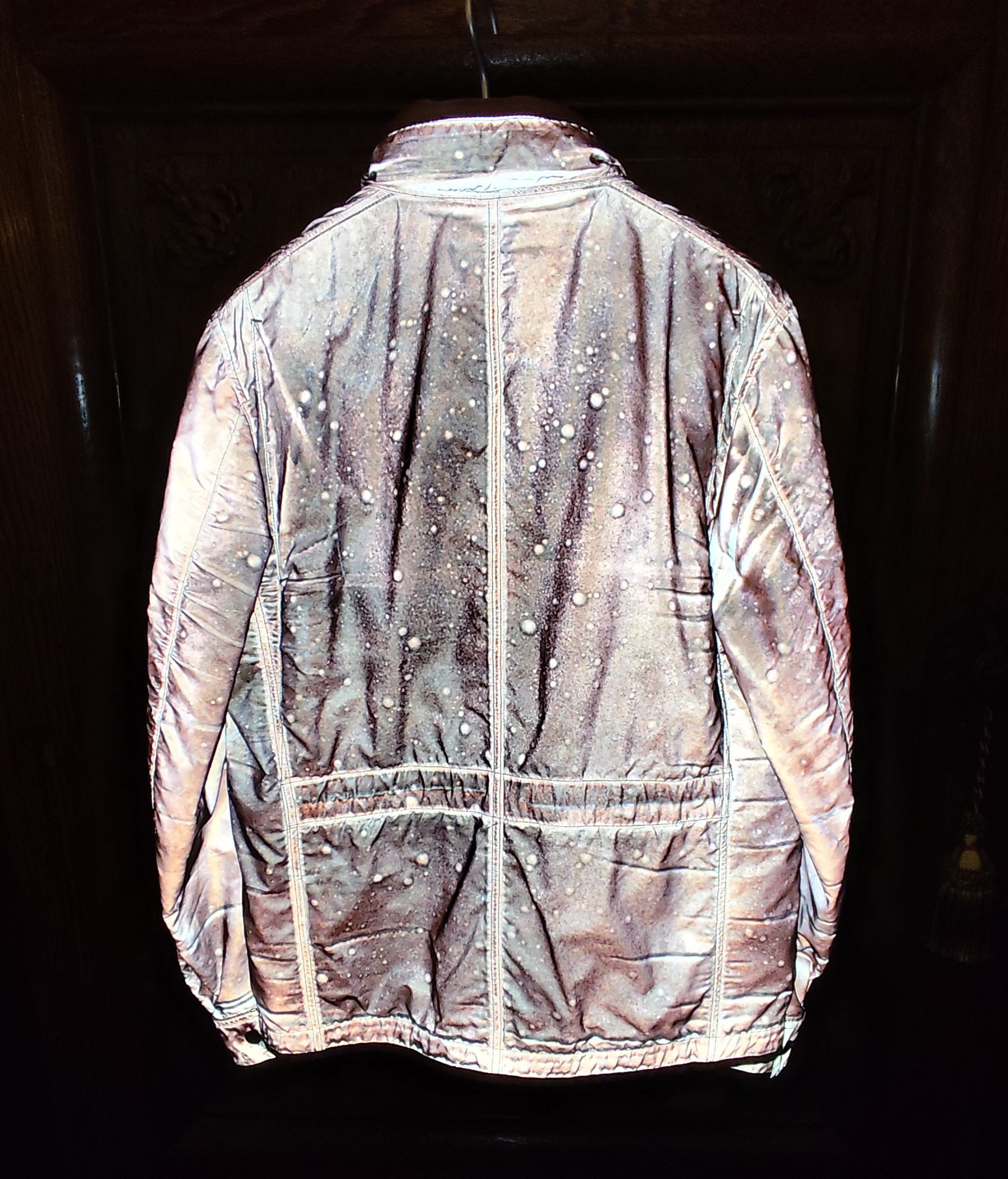 Stone Island Rare Red/Orange "Liquid Reflective" Jacket - Size: M - SS12 Size US M / EU 48-50 / 2 - 4 Thumbnail