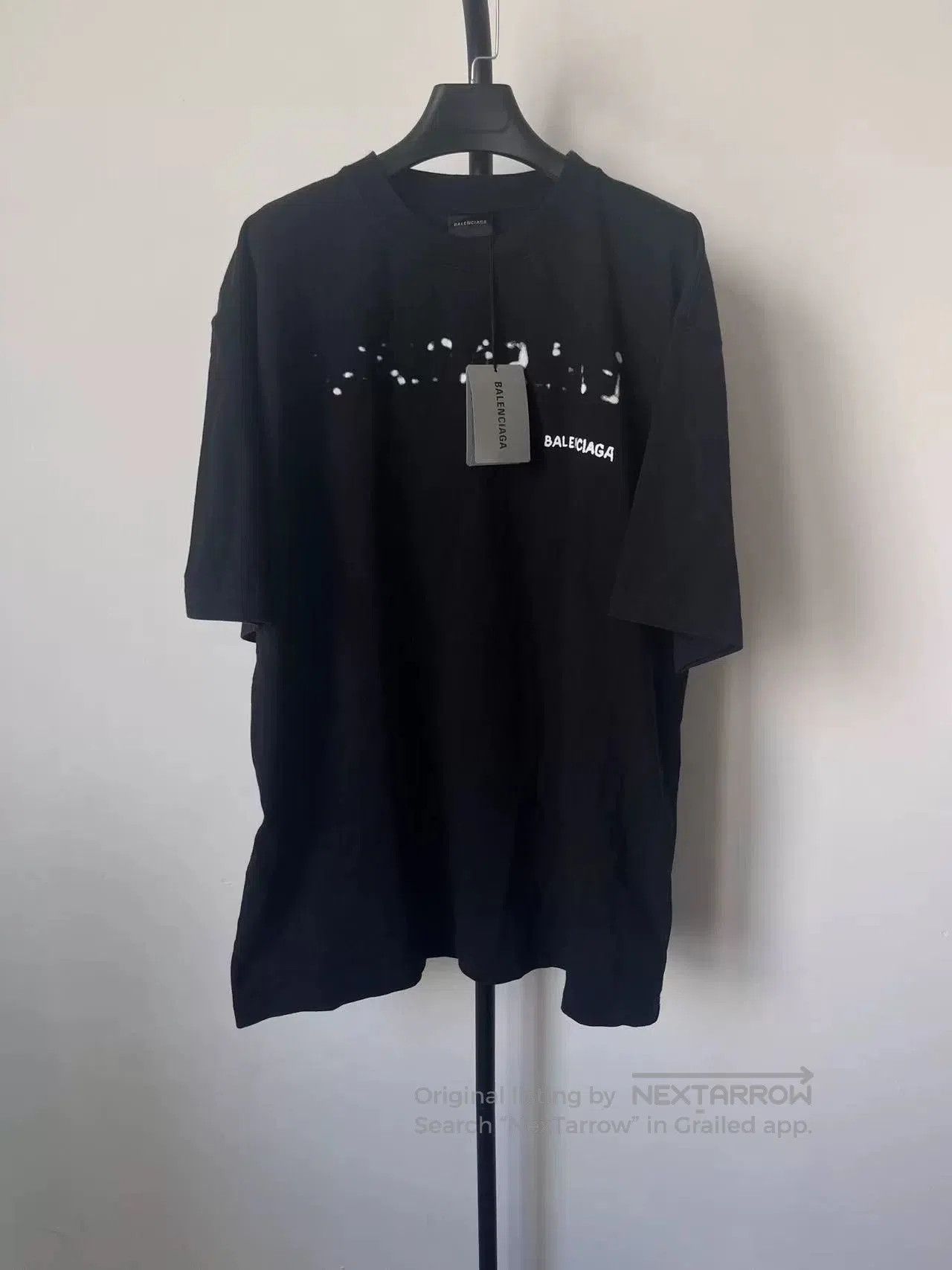 Balenciaga Balenciaga Logo Print Short Sleeve T-shirt. Size M / US 6-8 / IT 42-44 - 1 Thumbnail