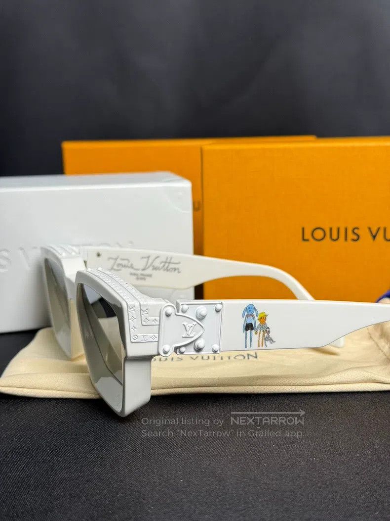 Louis Vuitton Louis Vuitton White Millionaire Sunglasses Size ONE SIZE - 7 Thumbnail