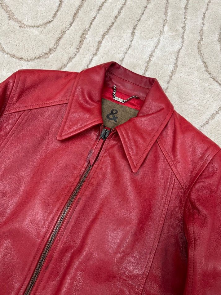 Dolce & Gabbana Dolce & Gabbana red trucker Jacket (S) Size US S / EU 44-46 / 1 - 3 Thumbnail