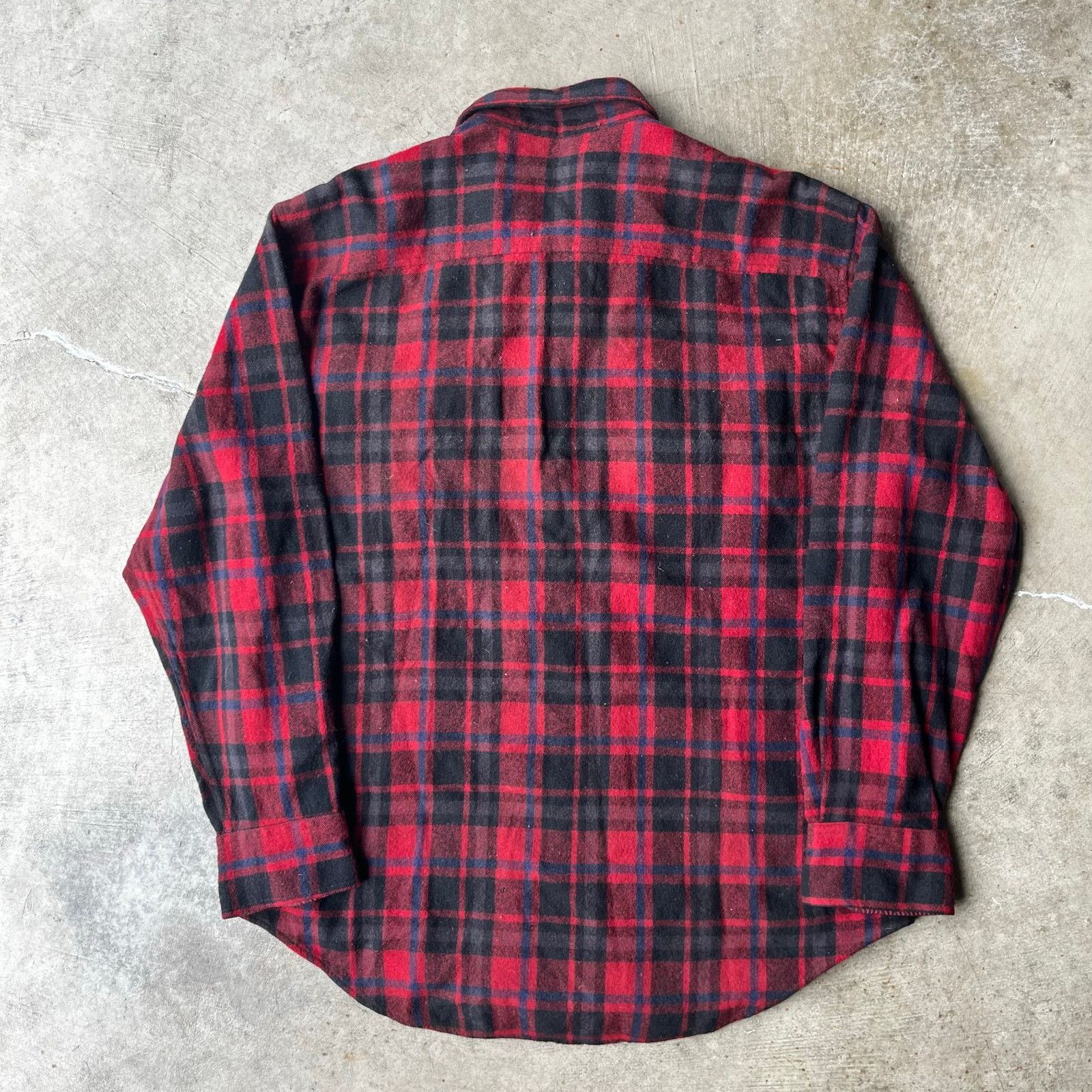 Vintage VINTAGE WOOL BOARD SHIRT BUFFALO PLAID FLANNEL SHACKET LARGE Size US L / EU 52-54 / 3 - 3 Thumbnail