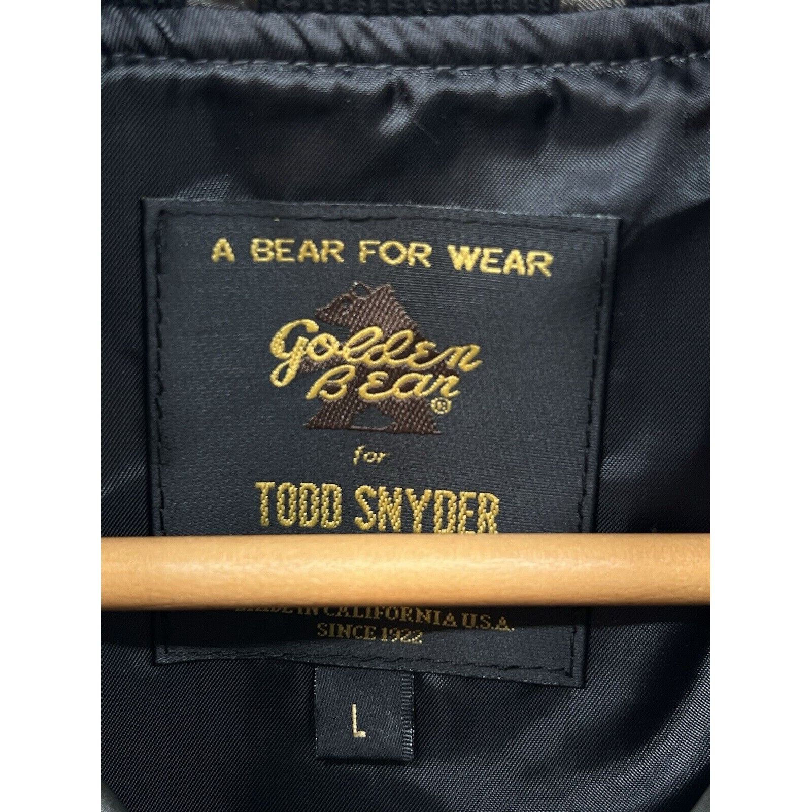 Golden Bear Golden Bear Todd Snyder Nylon Snap Bomber In Olive Gunmetal Size US L / EU 52-54 / 3 - 3 Thumbnail