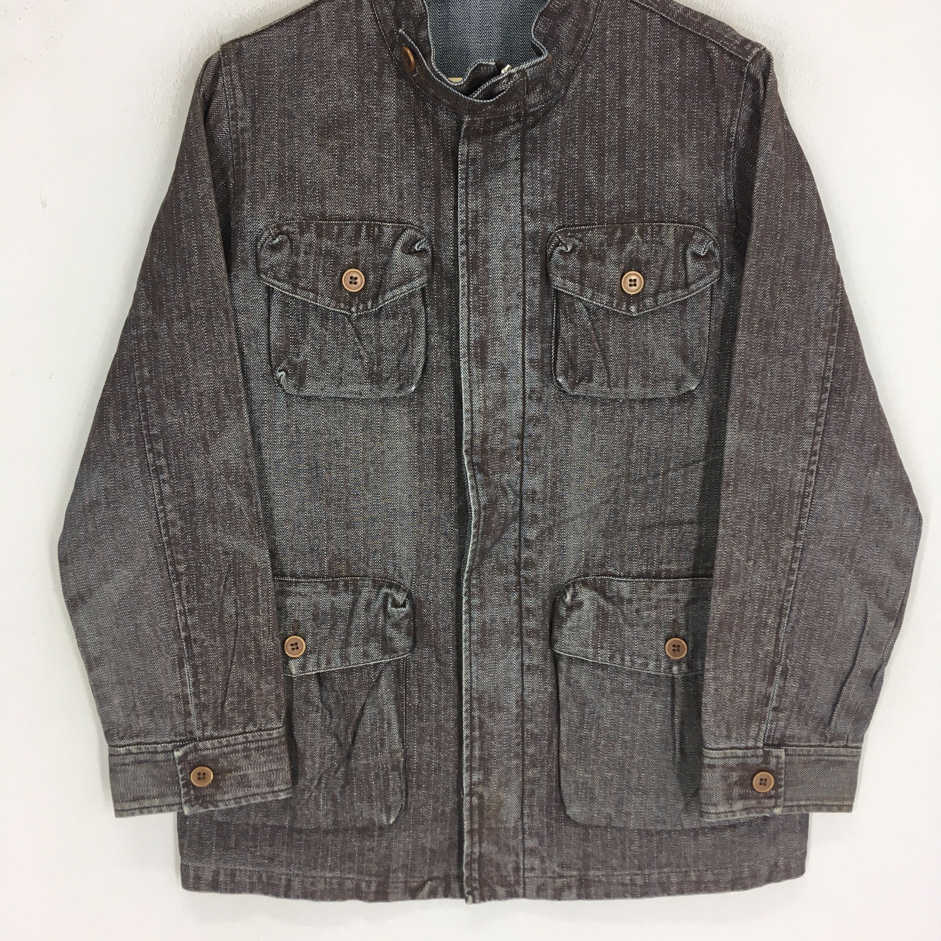 Japanese Brand Vintage 90s Retro Denim Jeans Workers FrenchworkJacket Size US M / EU 48-50 / 2 - 3 Thumbnail