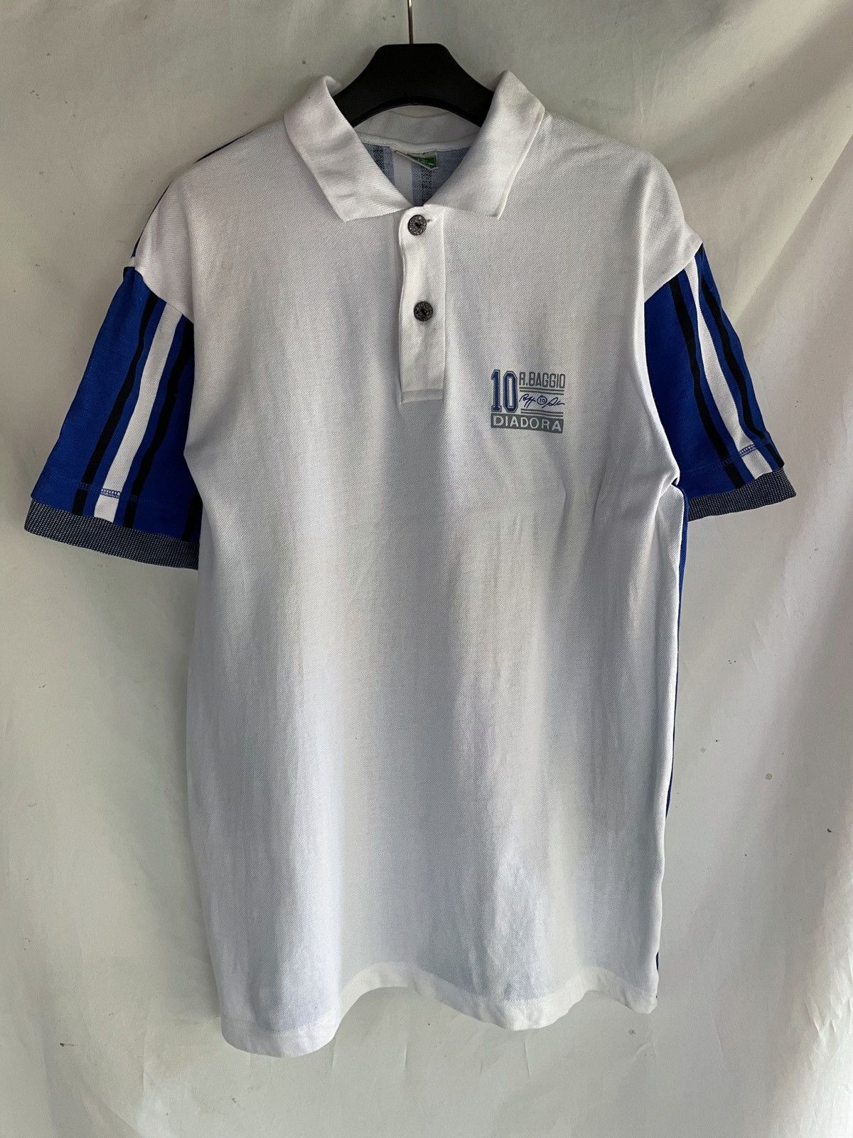 Diadora ROBERTO DIBAGGIO DIADORA POLO SHIRT Size US XL / EU 56 / 4 - 2 Thumbnail